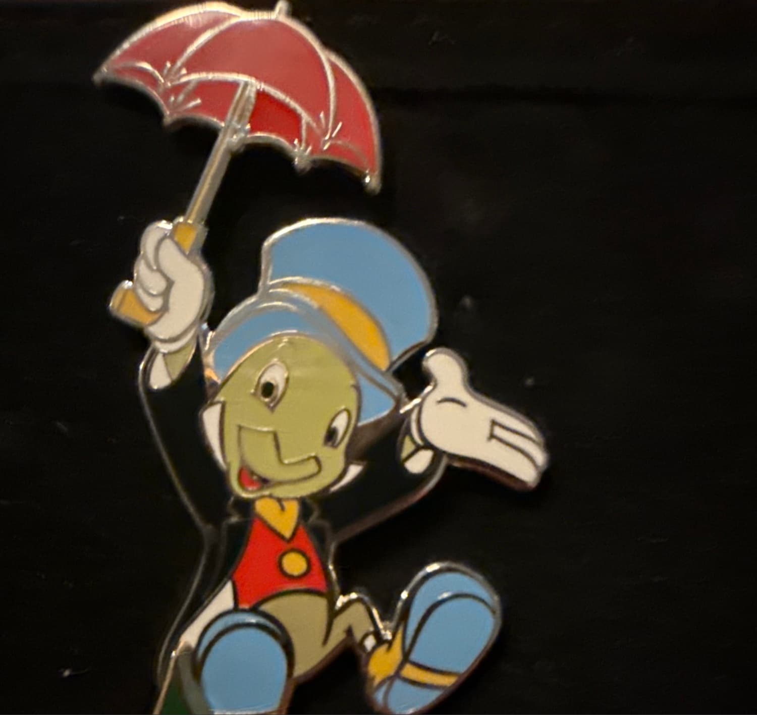 Jiminy Cricket with Red Umbrella front