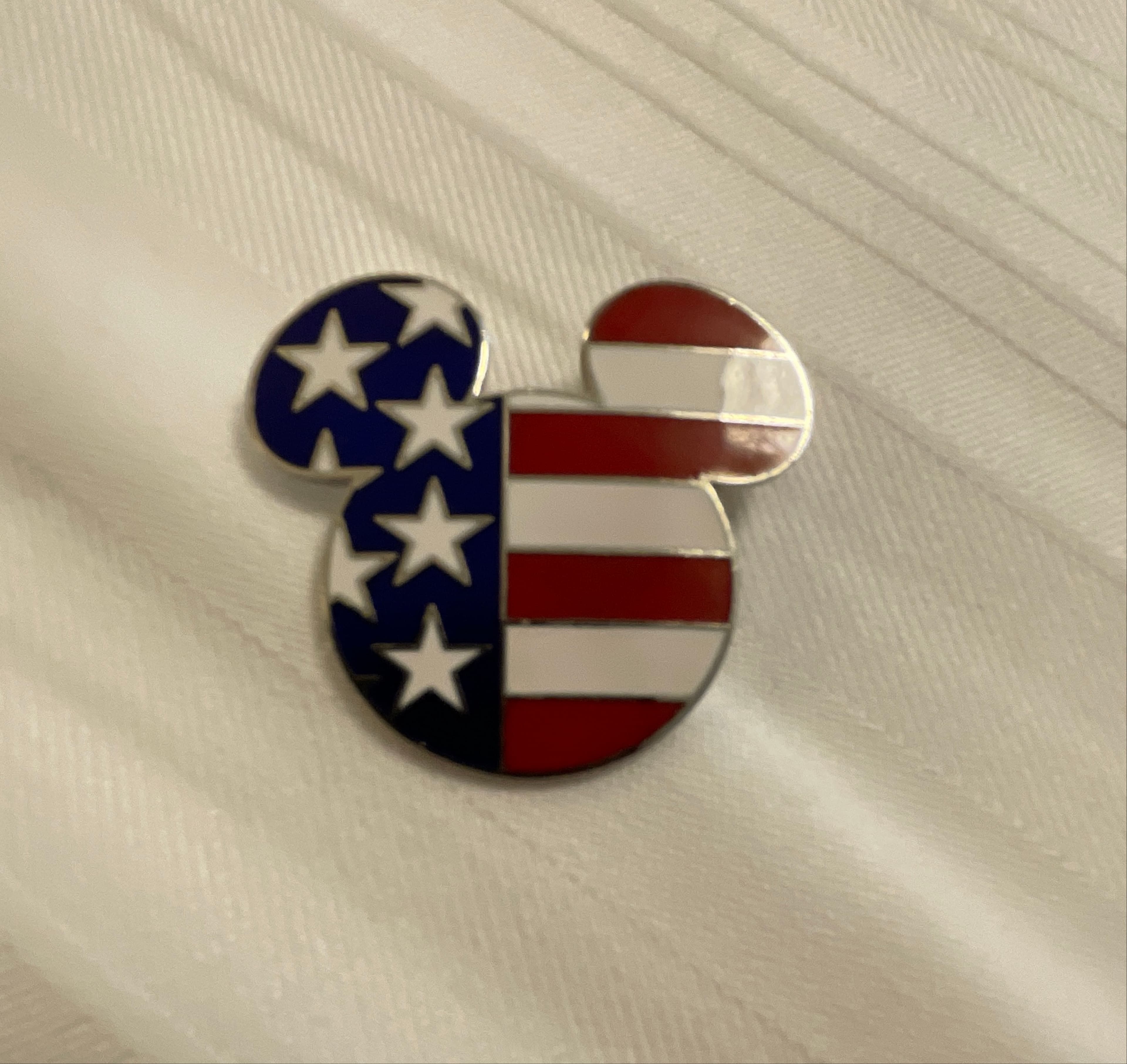 Mickey Head Icon - USA Flag front