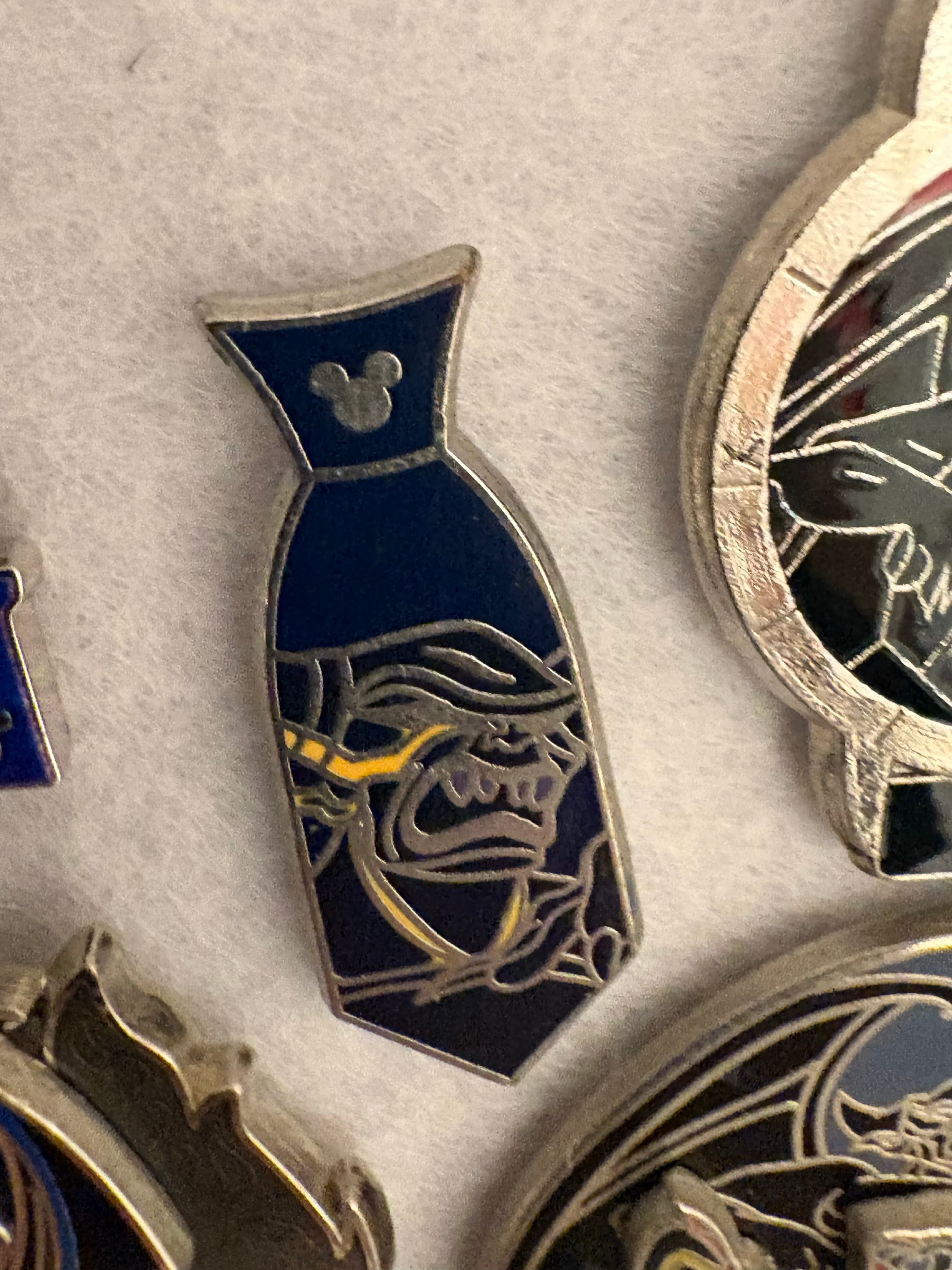 Hidden Mickey Villain Neckties - Chernabog front