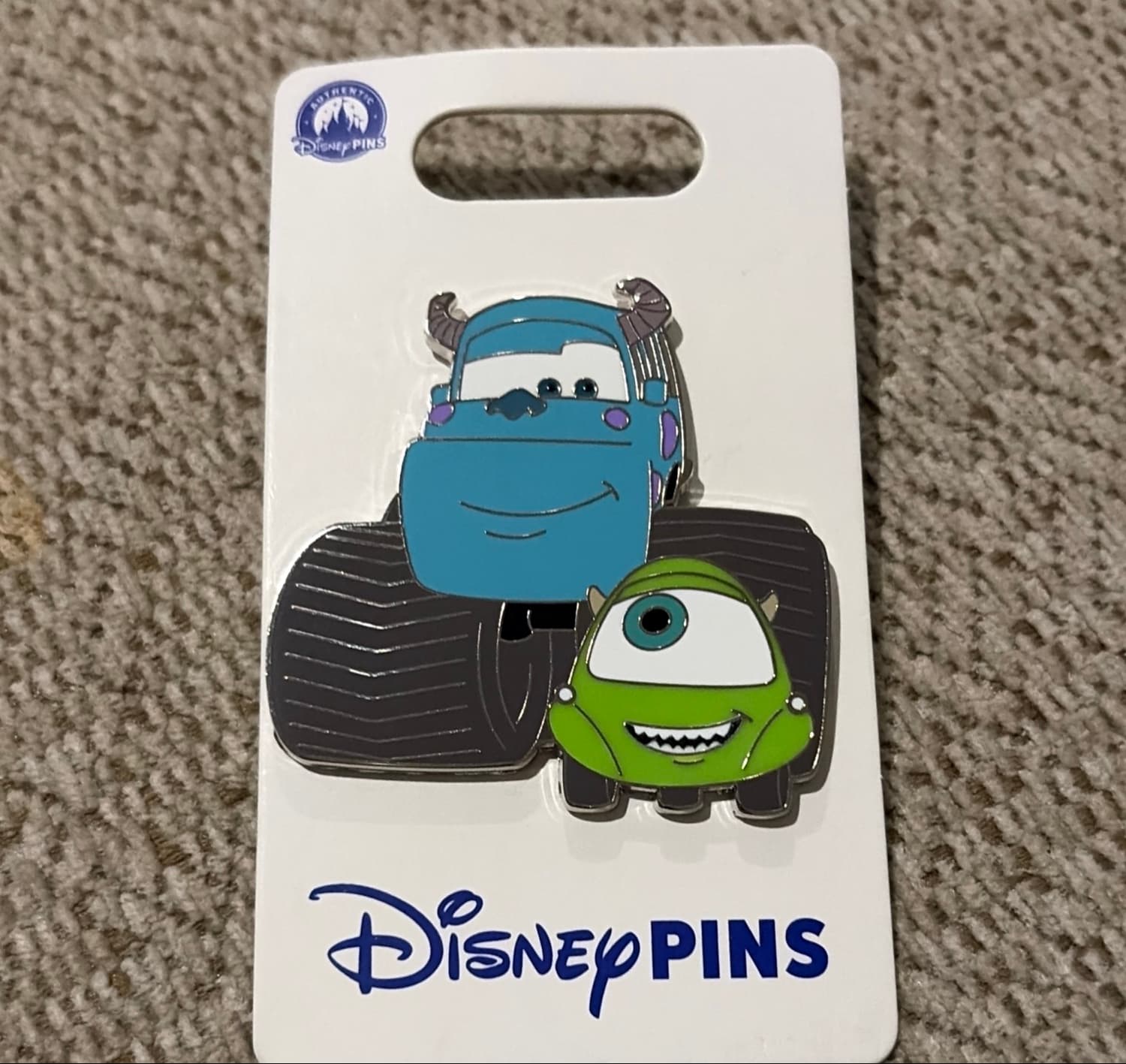 Sulley and Mike as Monster Truck Cars front