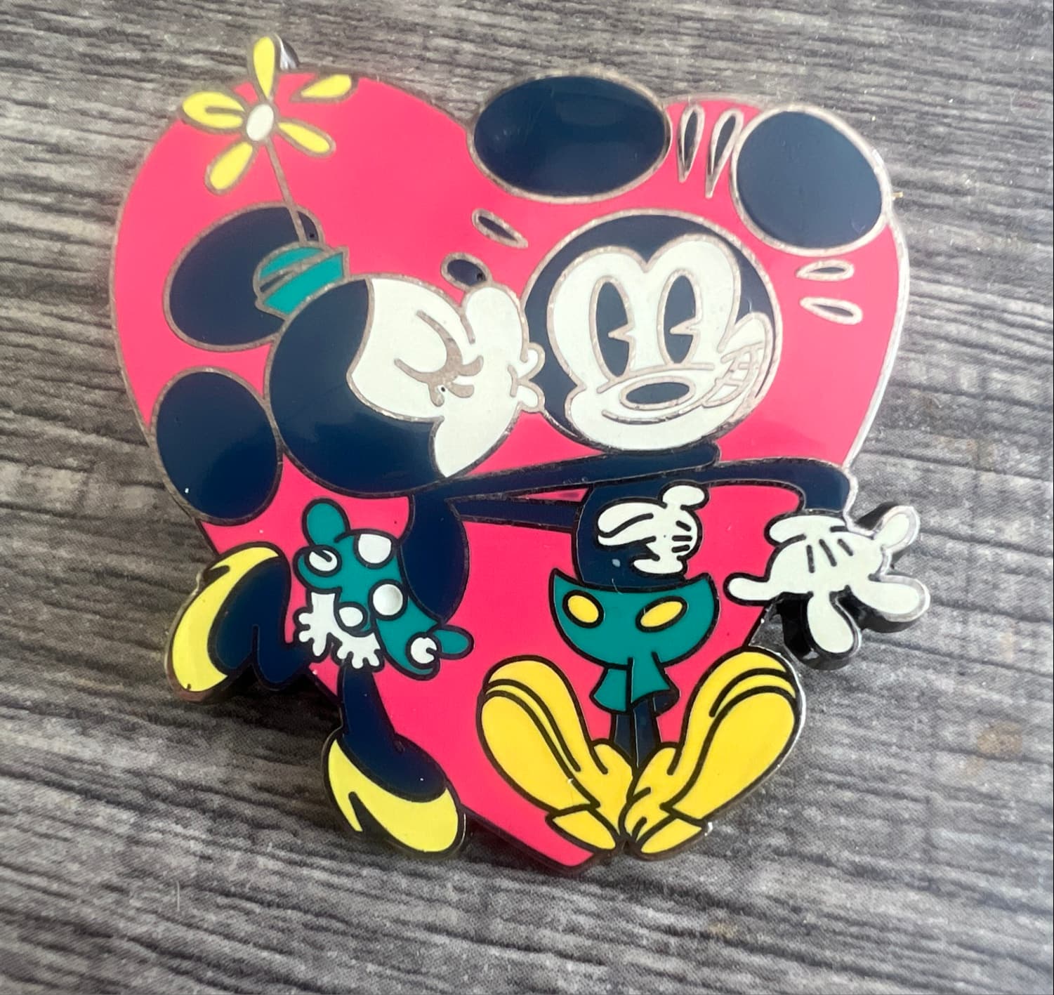 Mickey and Minnie Heart with Flower front