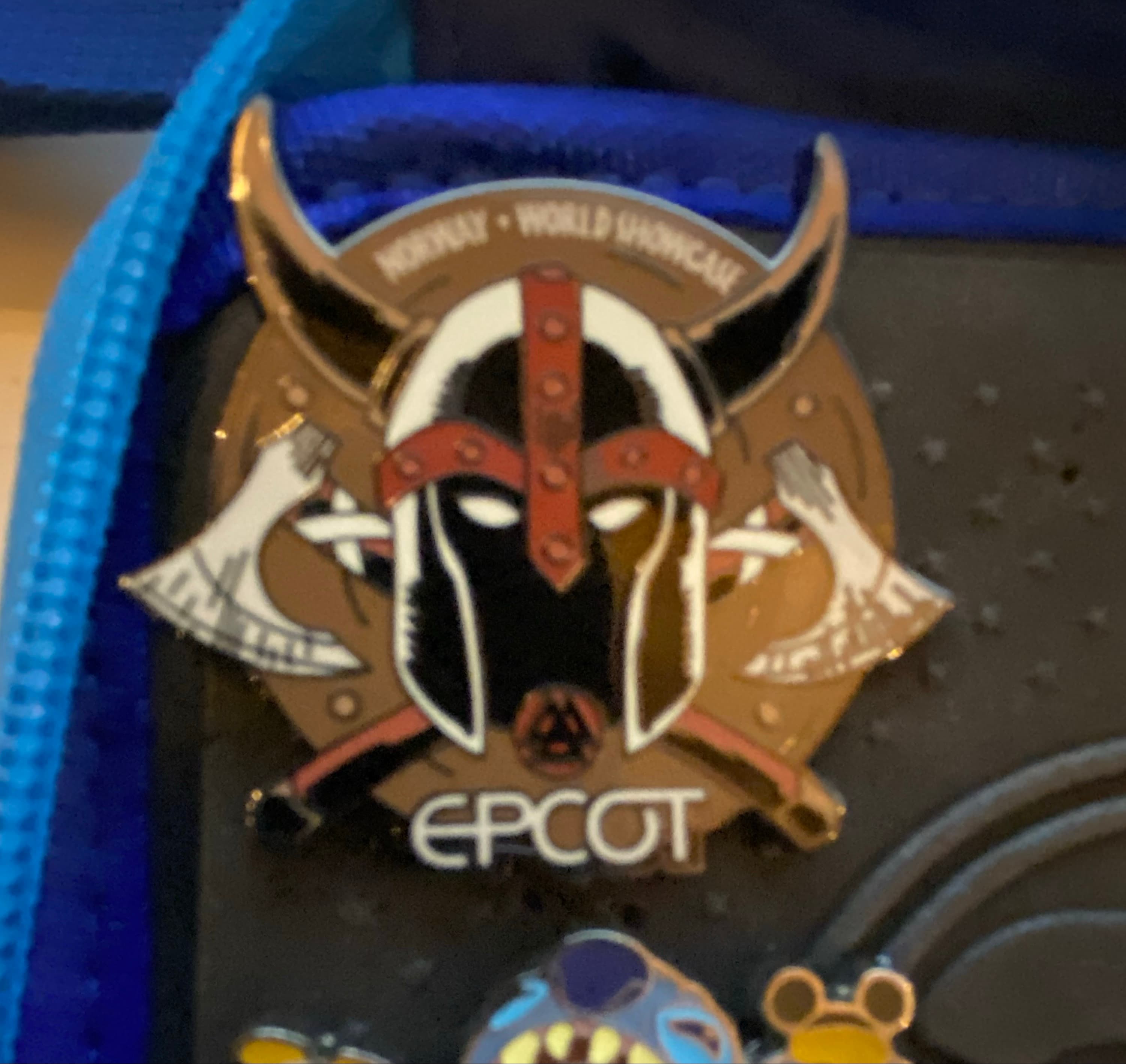 Norway World Showcase - Viking Helmet and Crossed Axes front