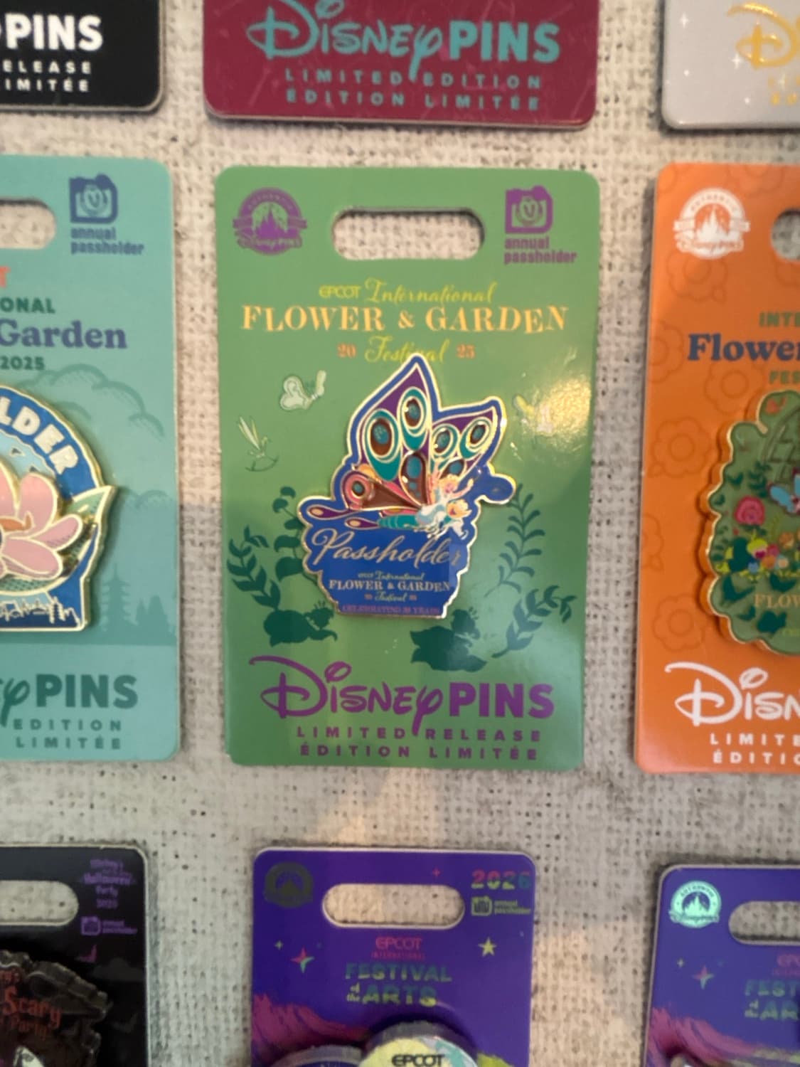 Disney Epcot Flower Garden Festival Alice in Wonderland Annual Passholder Pin front