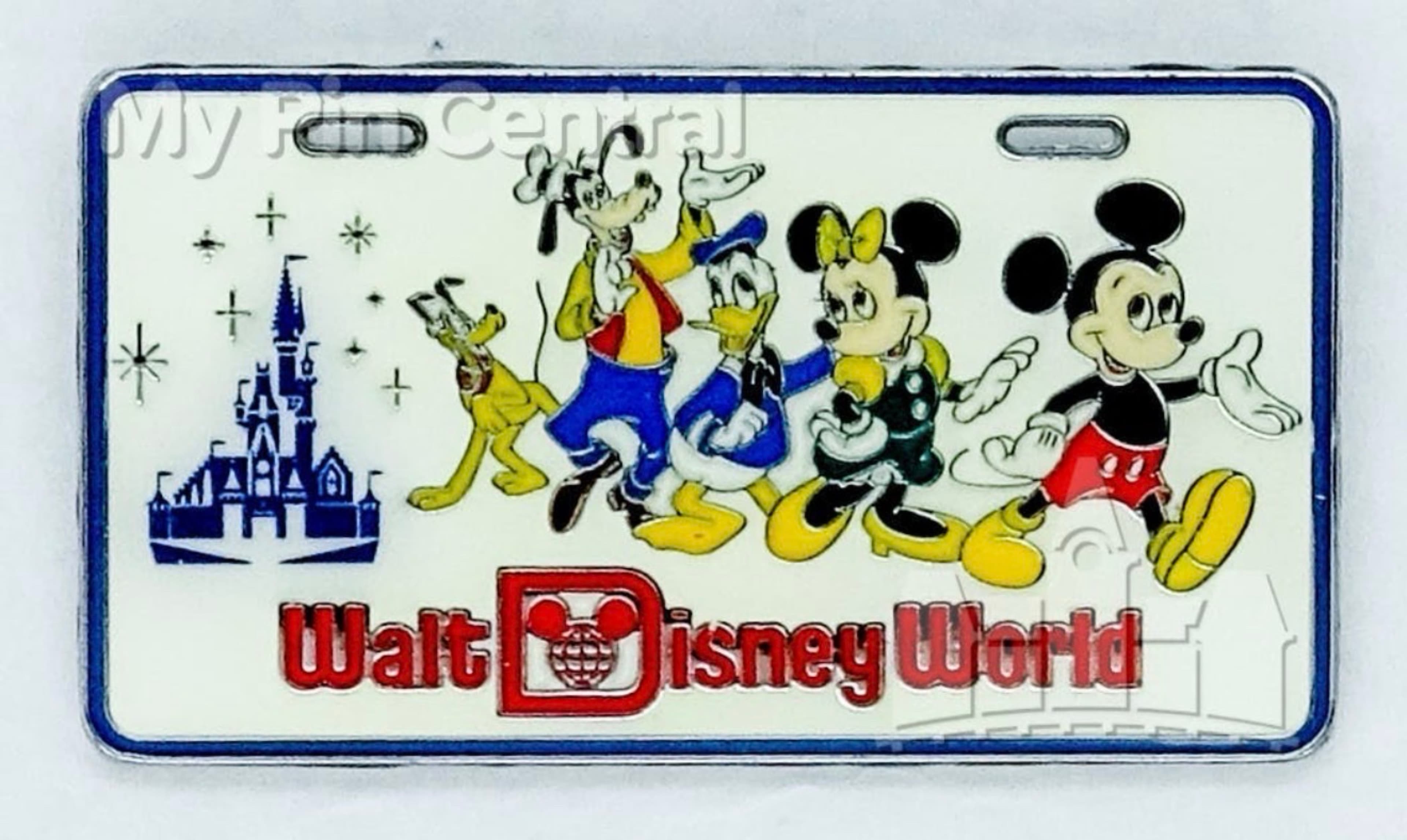 Mickey and Friends Walking with Cinderella Castle - Walt Disney World front