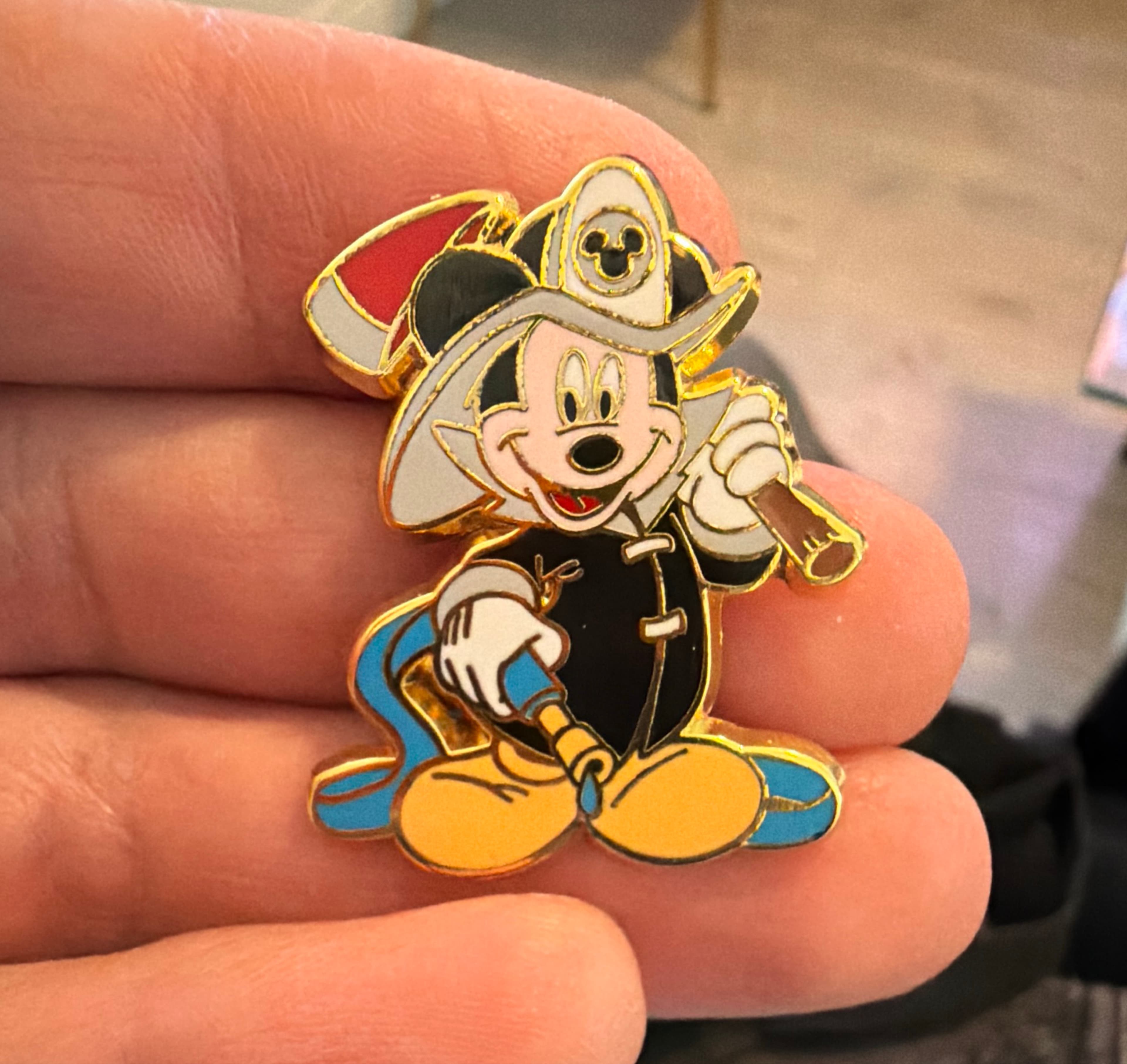 Mickey Mouse Fireman Pin front