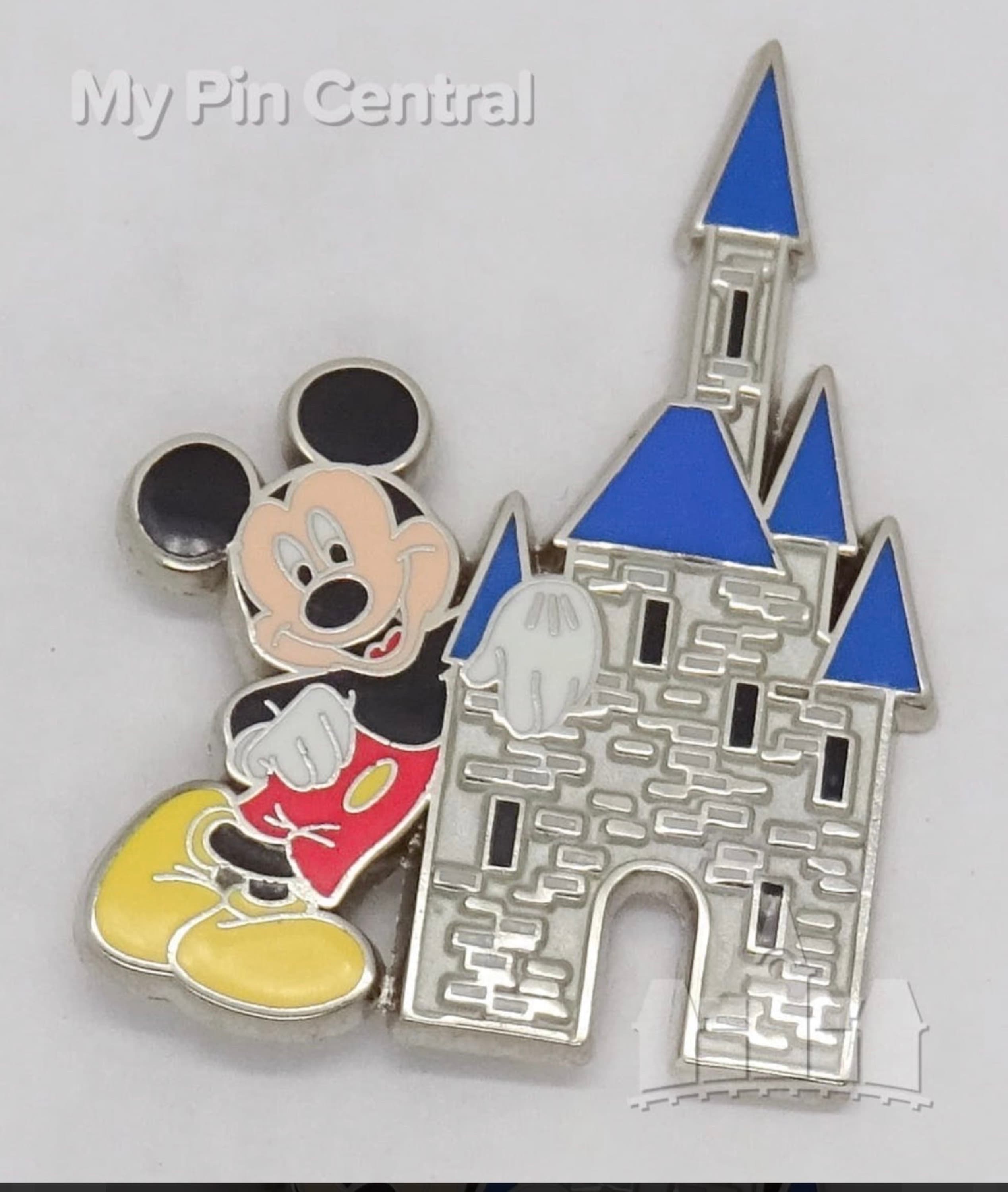 Classic Mickey Mouse Leaning on Cinderella Castle front