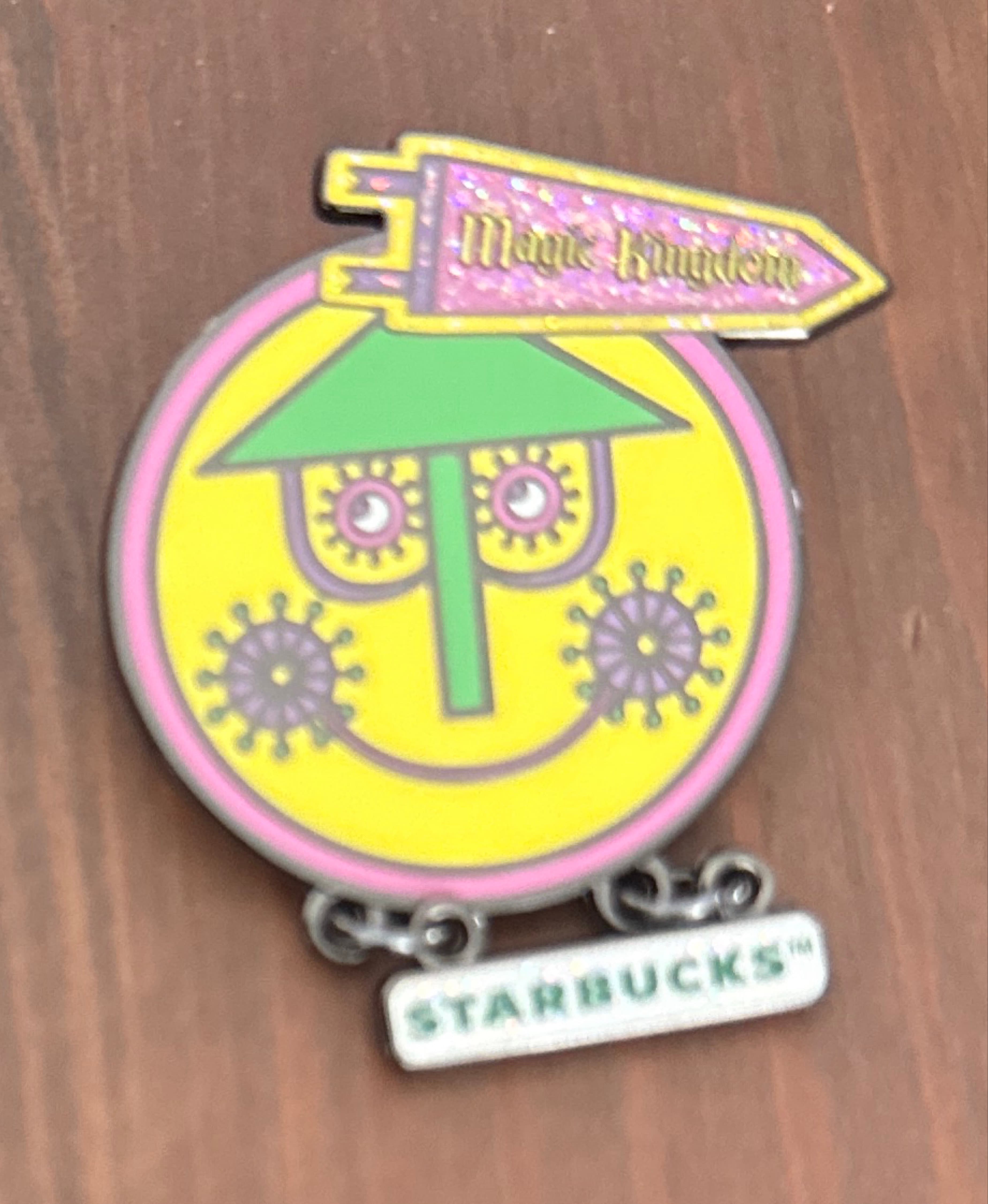 it's a small world Clock Face - Starbucks Neon Mystery Collection: Series 1 front