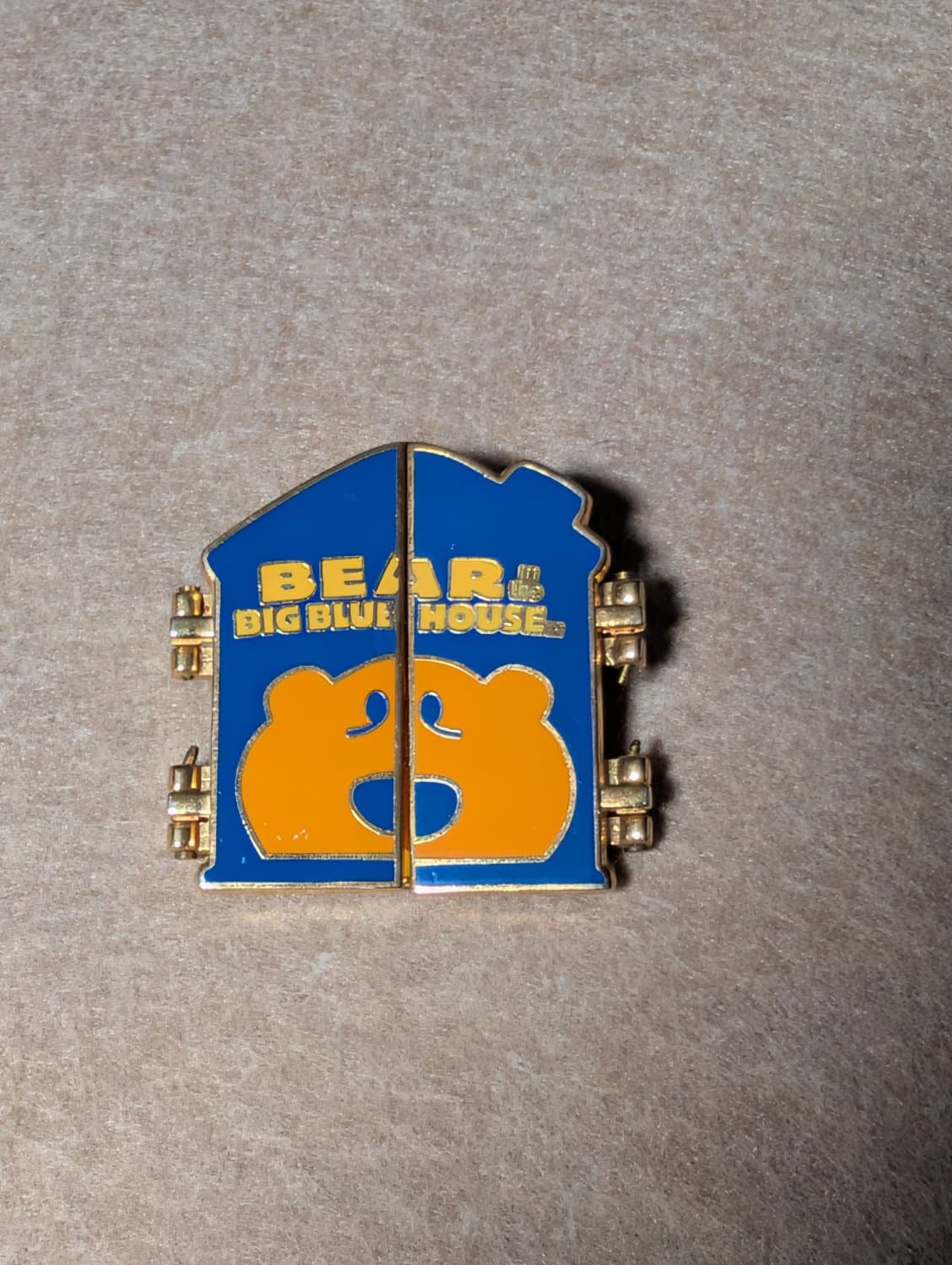 Bear in the Big Blue House Hinged House Logo Pin front