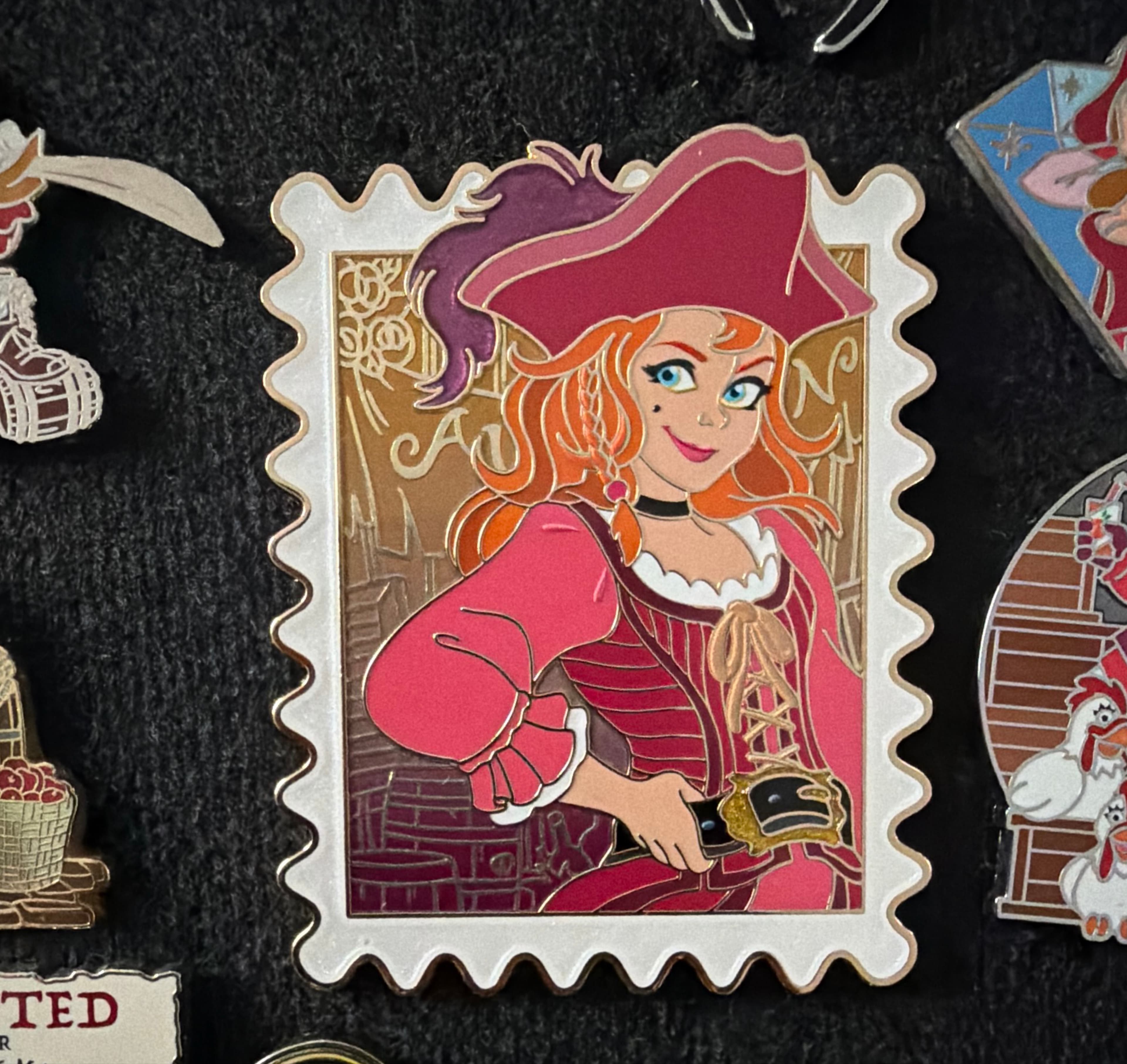 Captain Redd - Pirates of the Caribbean - Disney Park Stamps front