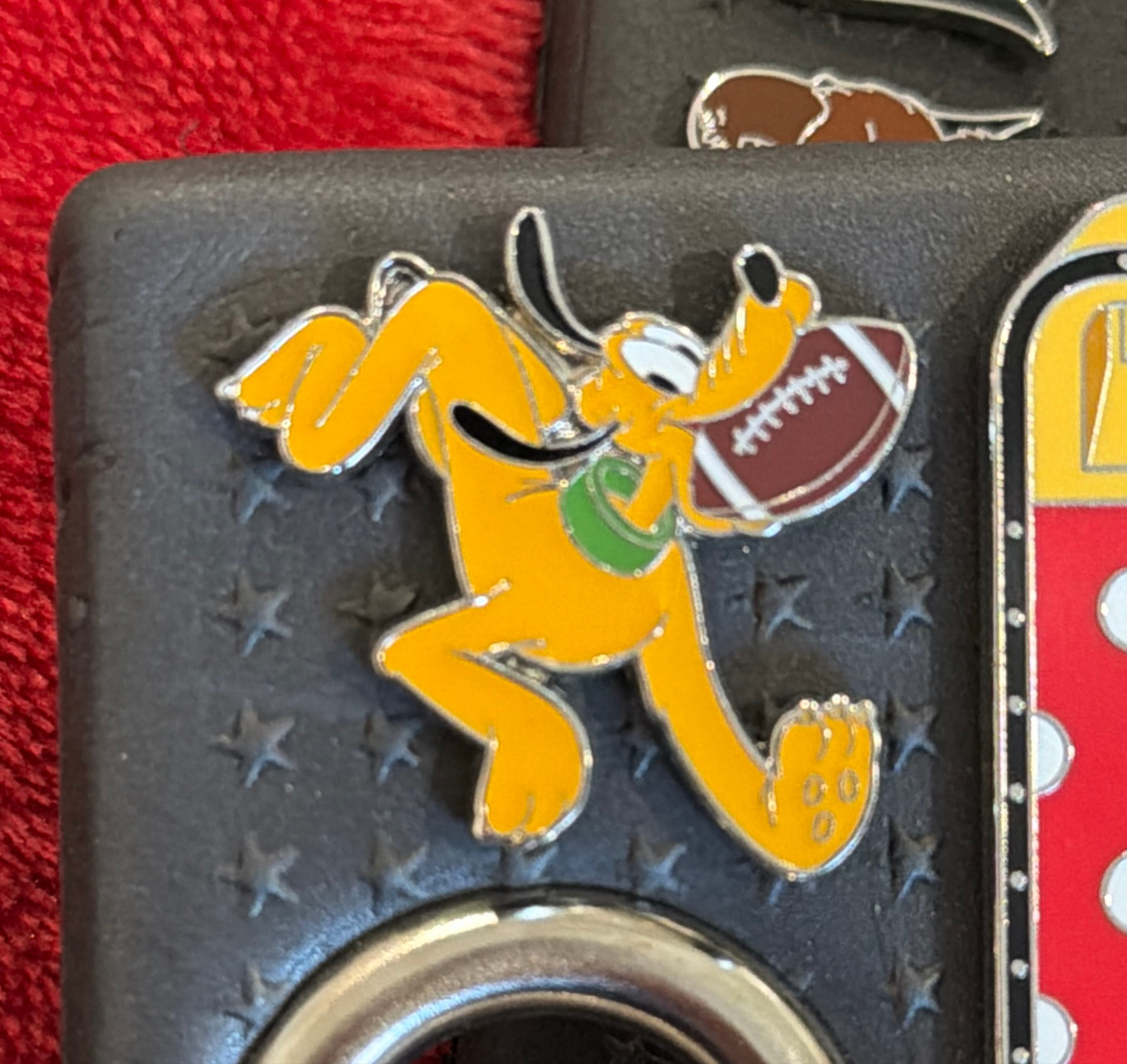 Loungefly Mickey & Friends Football Mystery Pin - Pluto front