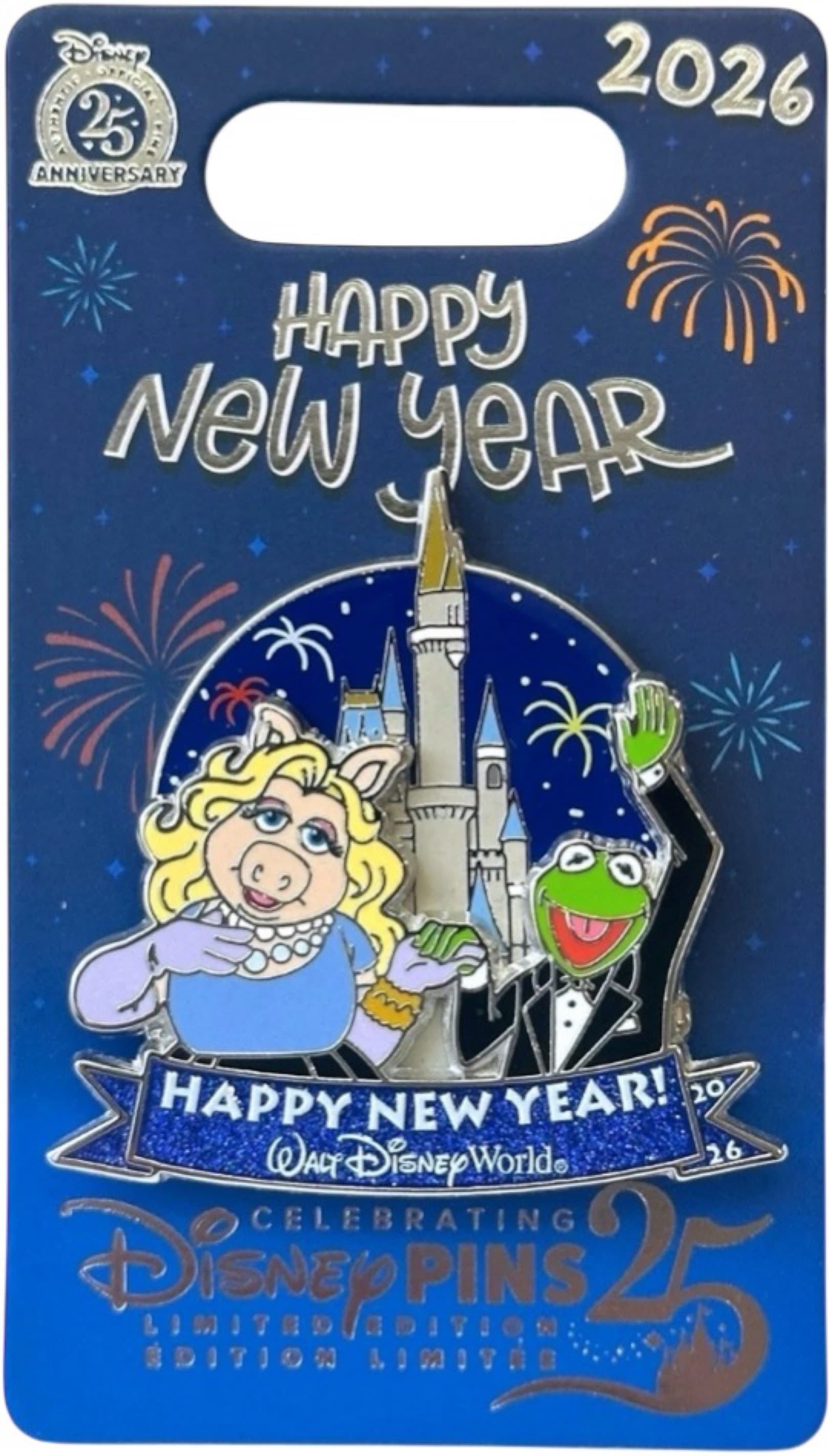 The Muppets Kermit and Miss Piggy Happy New Year 2026 front