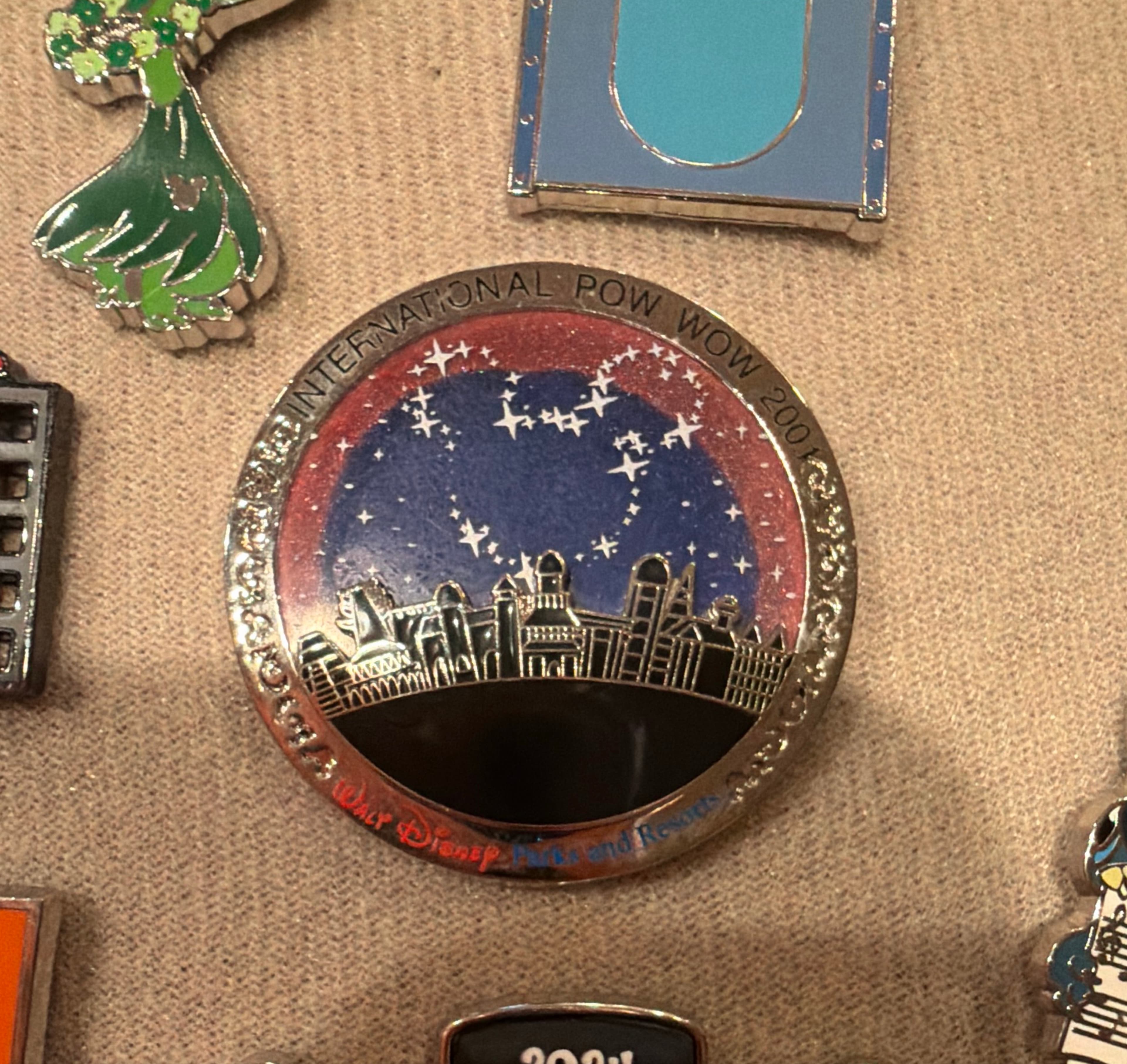 Disney Epcot International Pow Wow World Showcase Stars Pin 2001 front