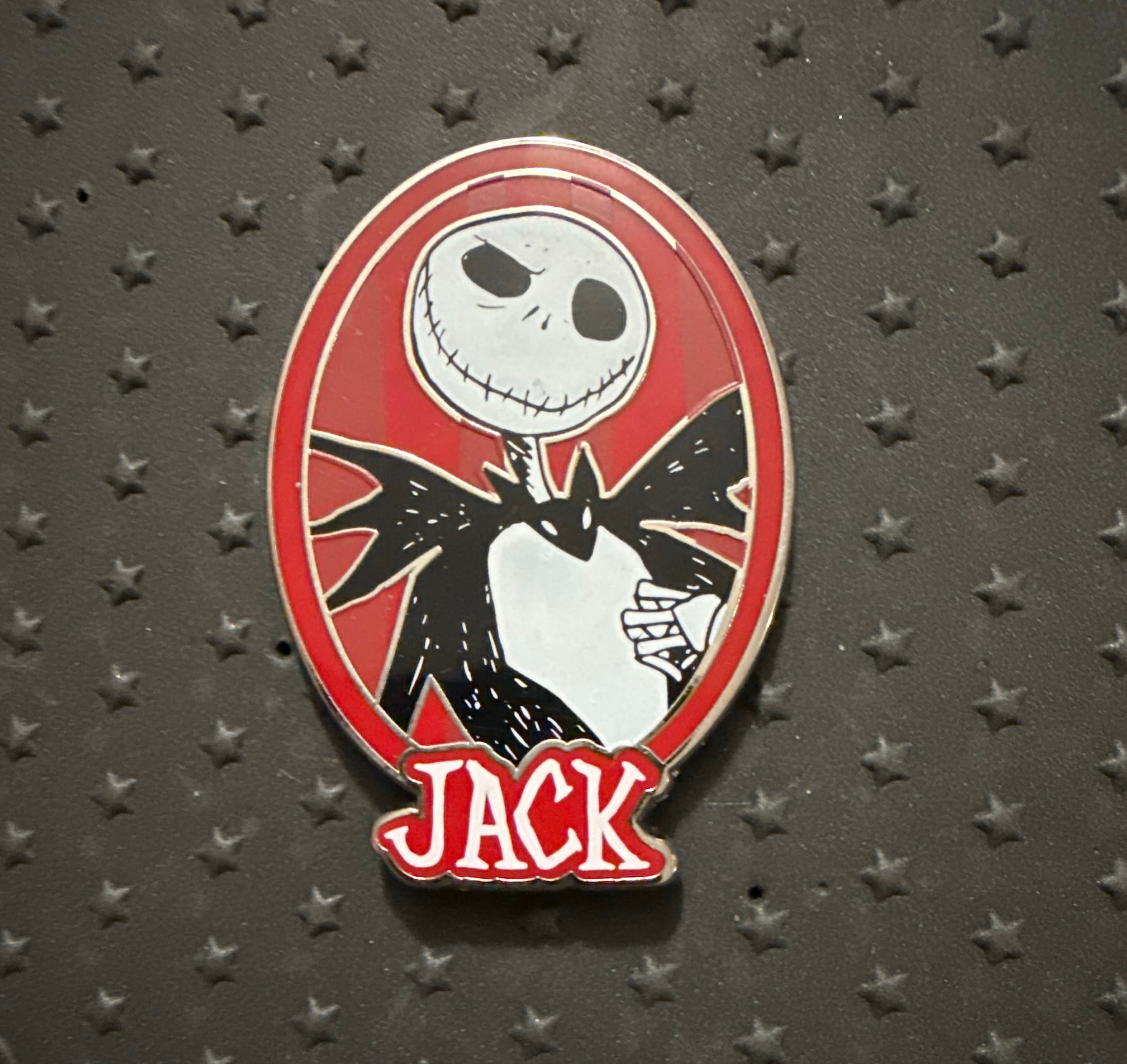 Disney Jack Skellington Pin - Jack Name with Face front