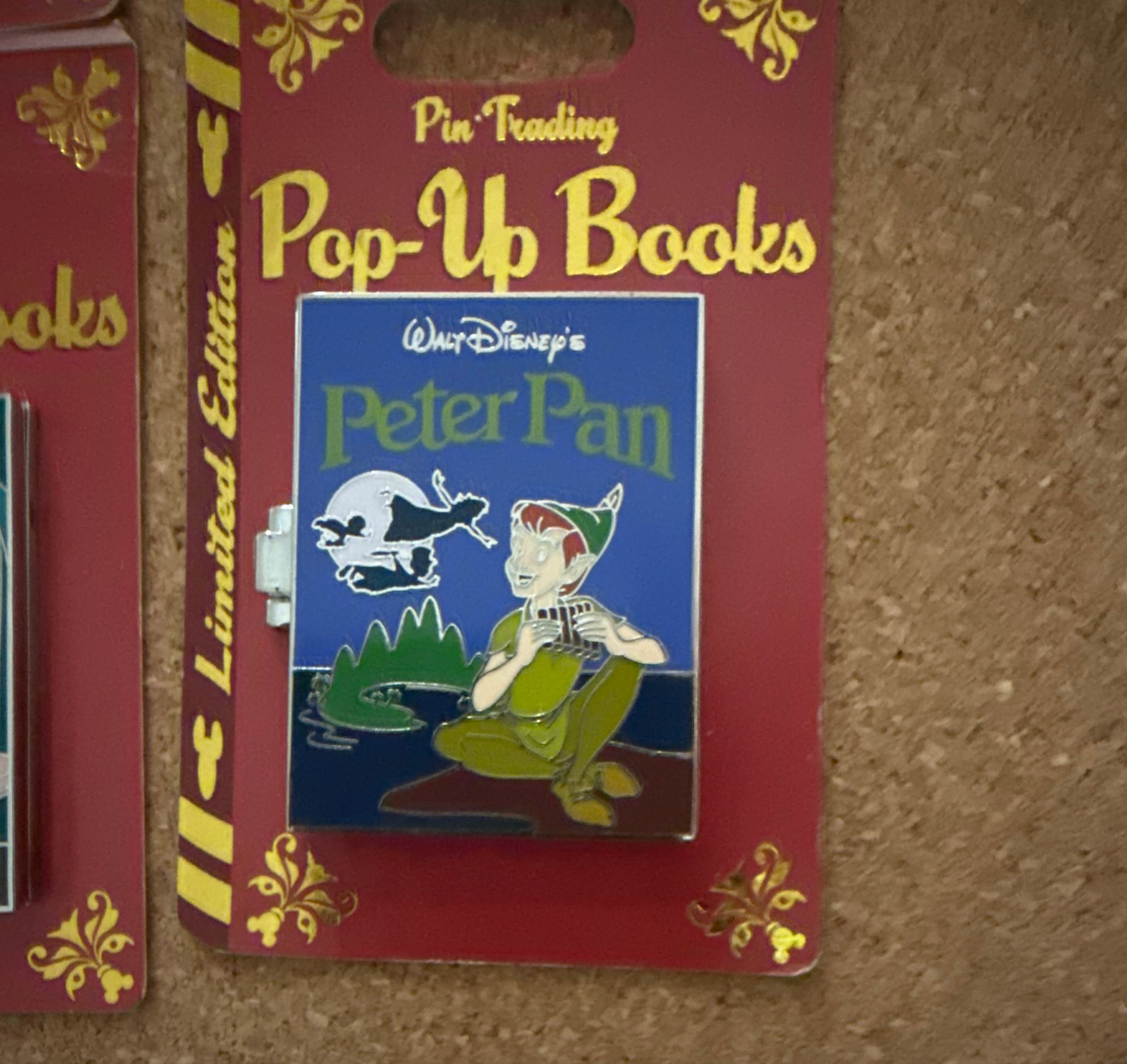 Peter Pan Pop-Up Books Hinged Limited Edition Pin front