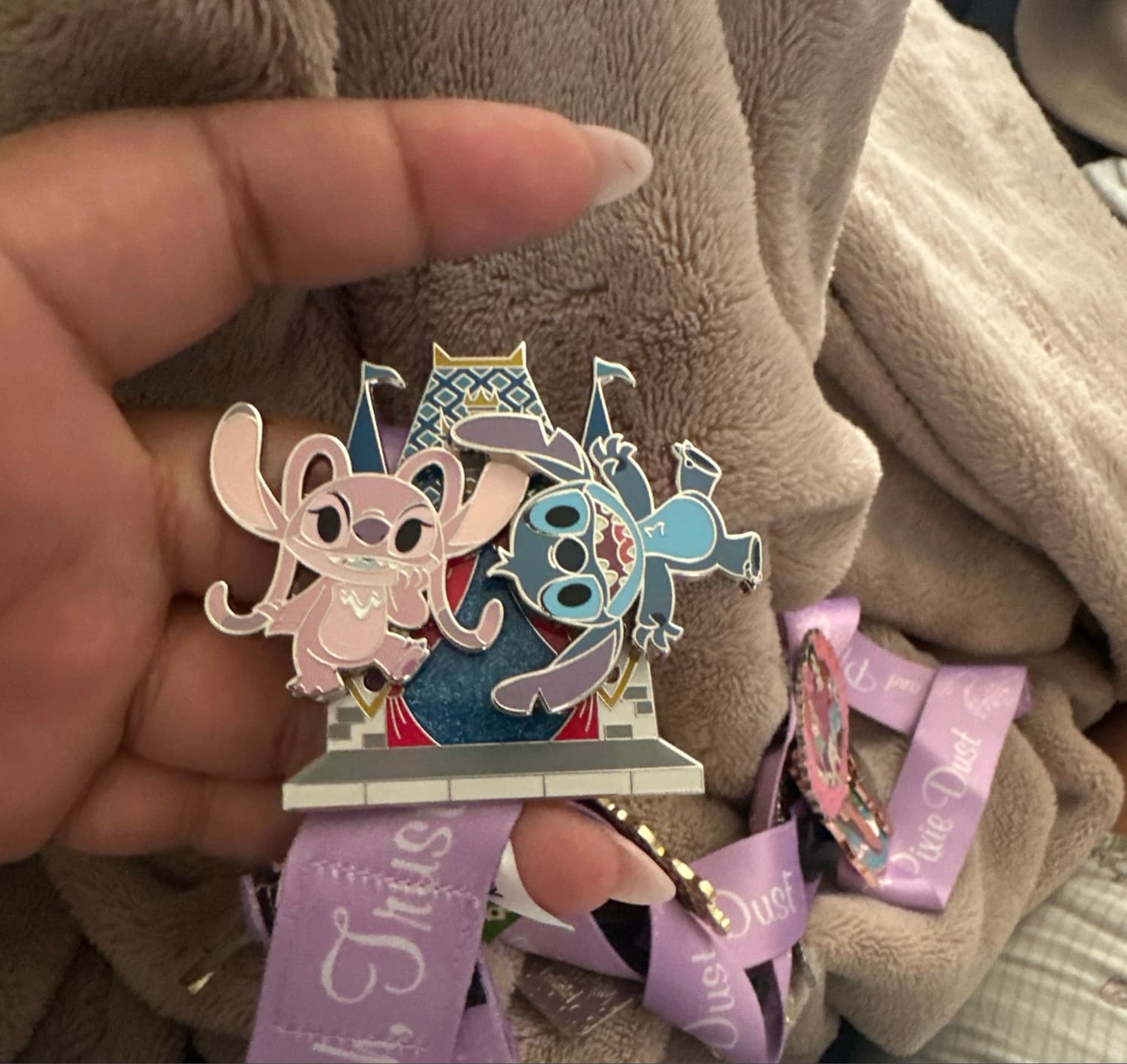 Angel (Lilo & Stitch) on Magic Kingdom Castle front