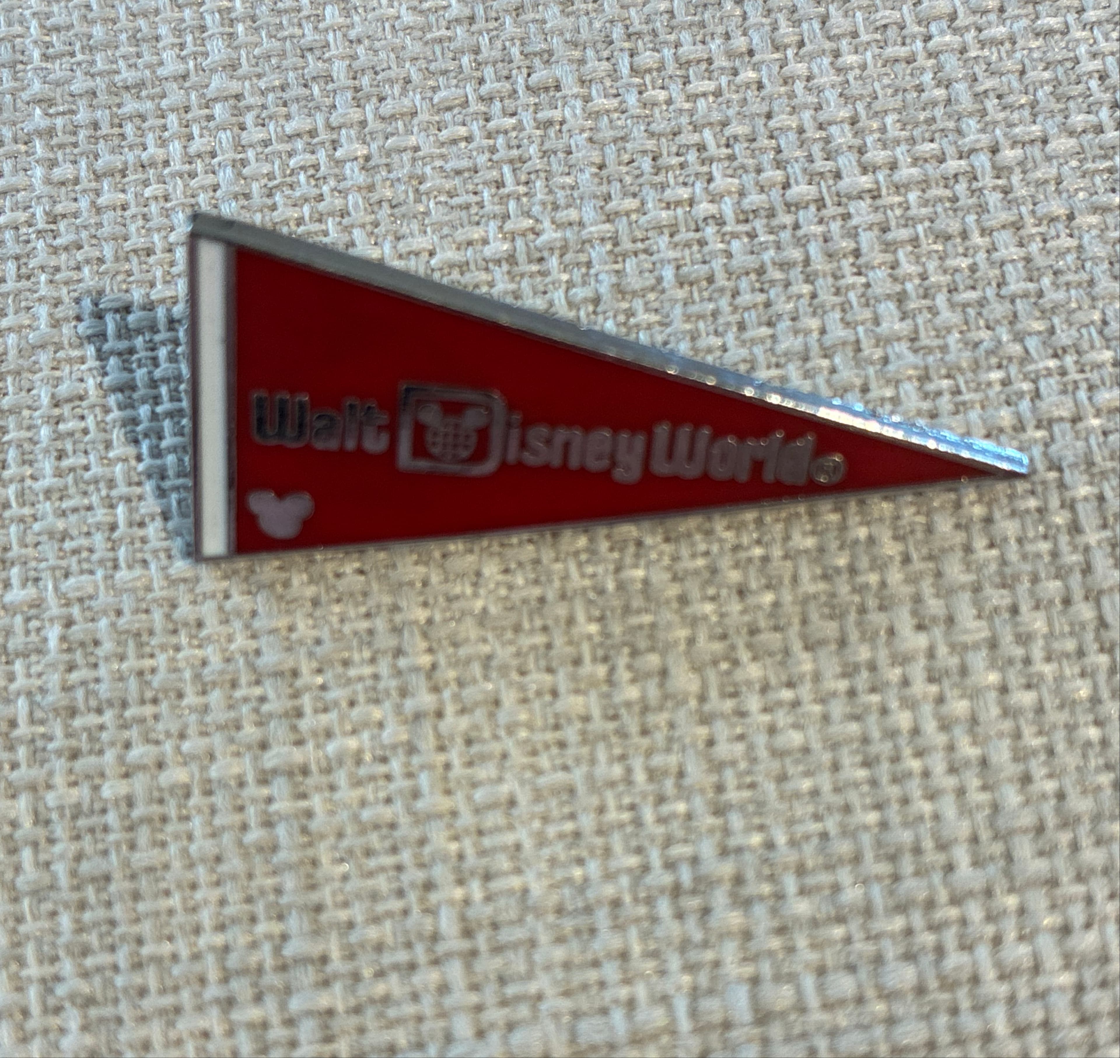 Walt Disney World Pennant - Red front