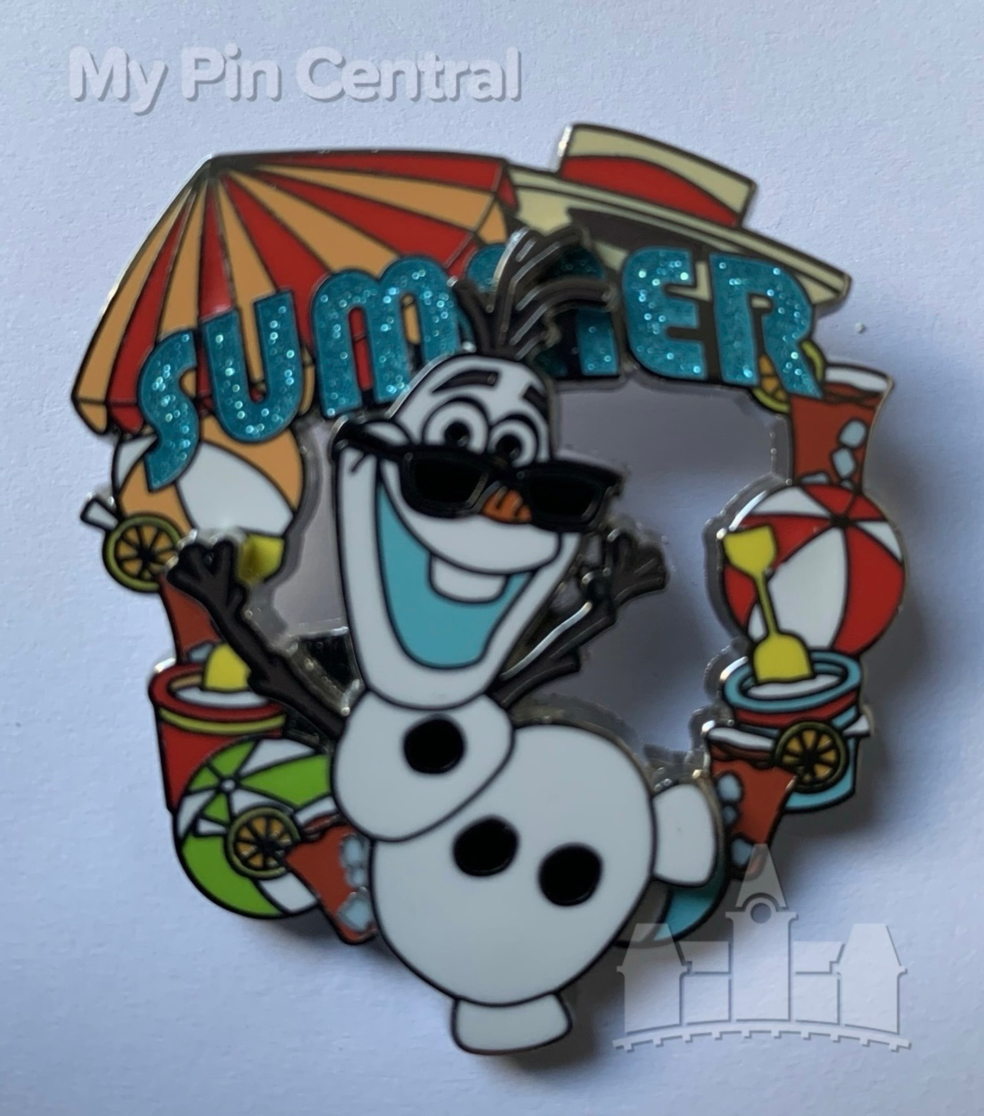 Disney Parks Frozen Olaf Summer 2022 Limited Release Pin front
