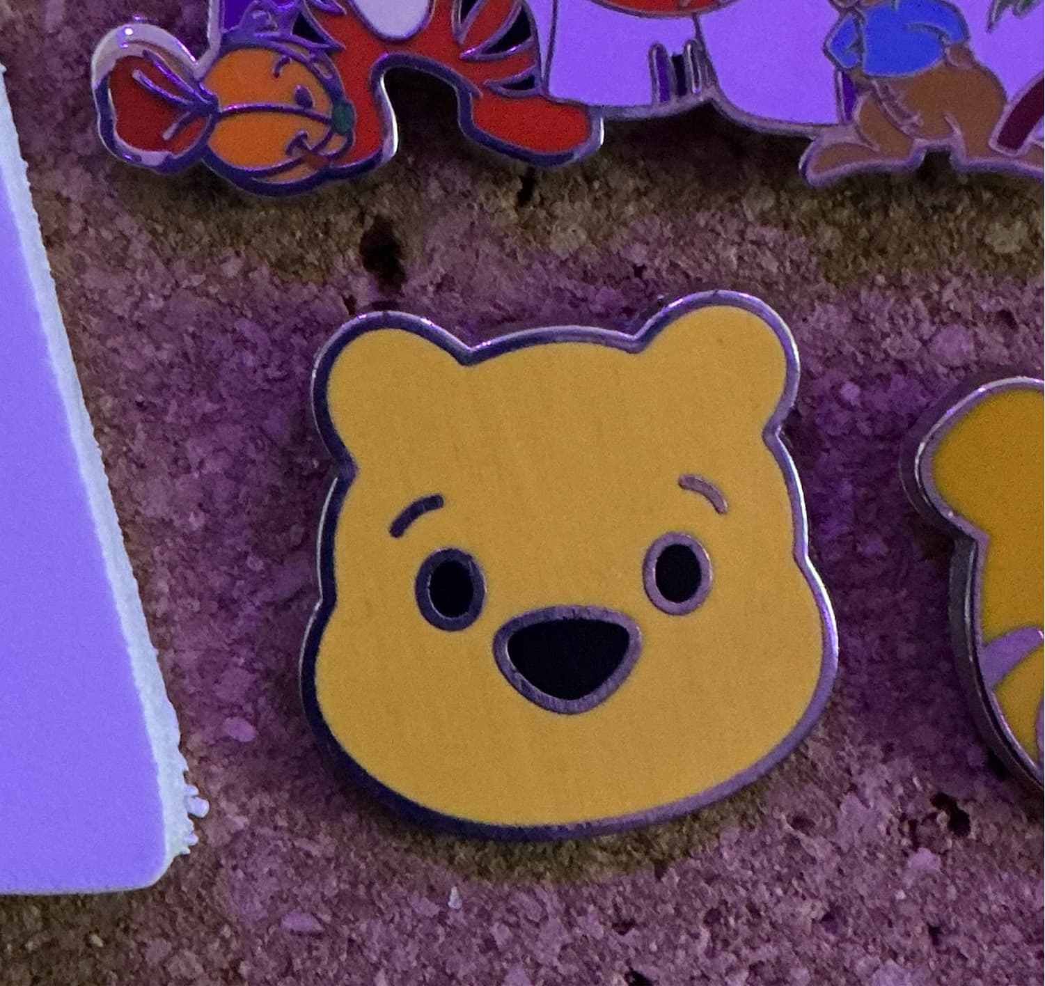 Winnie the Pooh Face Pin front