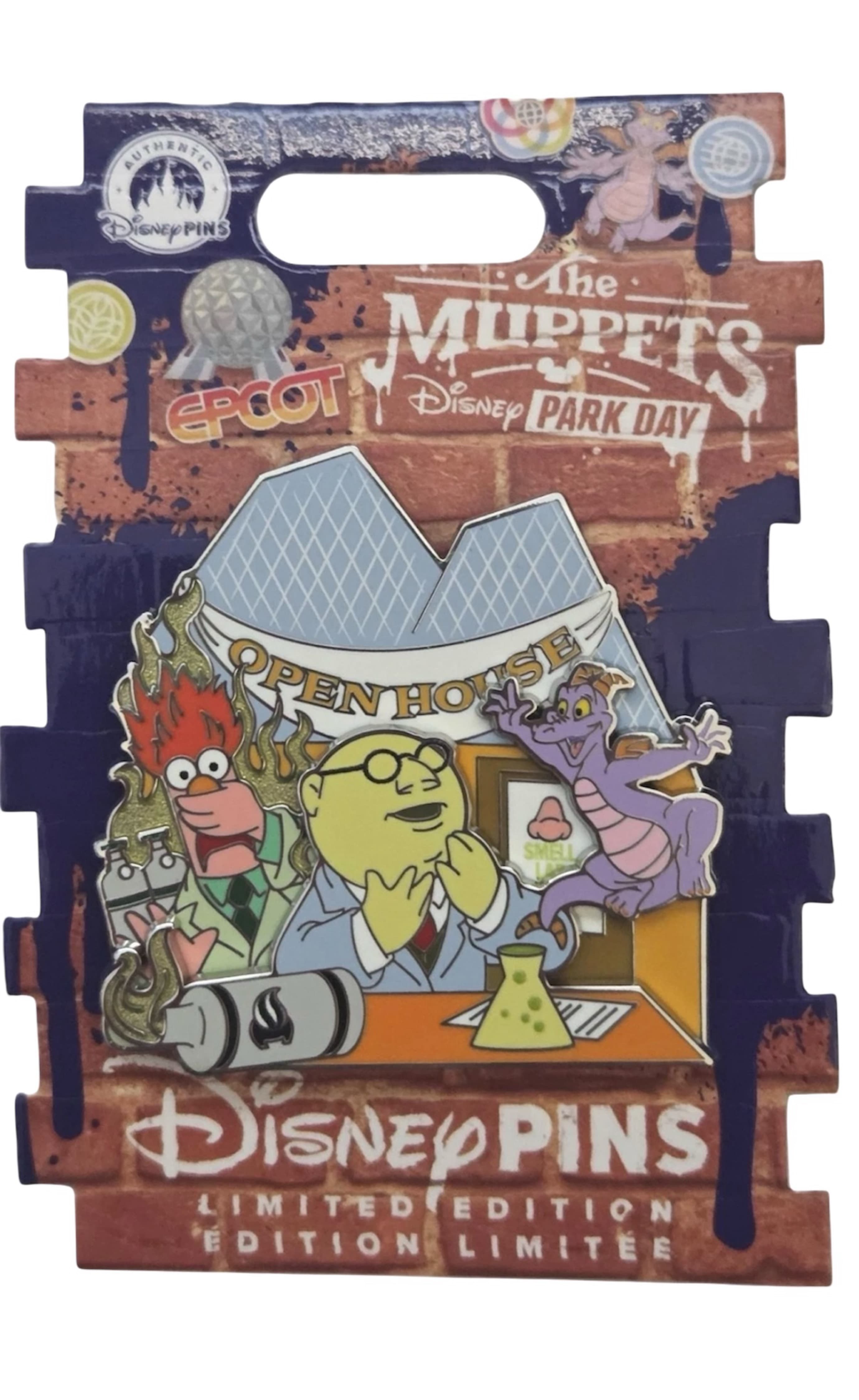 The Muppets Dr. Bunsen Honeydew and Beaker at Journey Into Imagination with Figment front