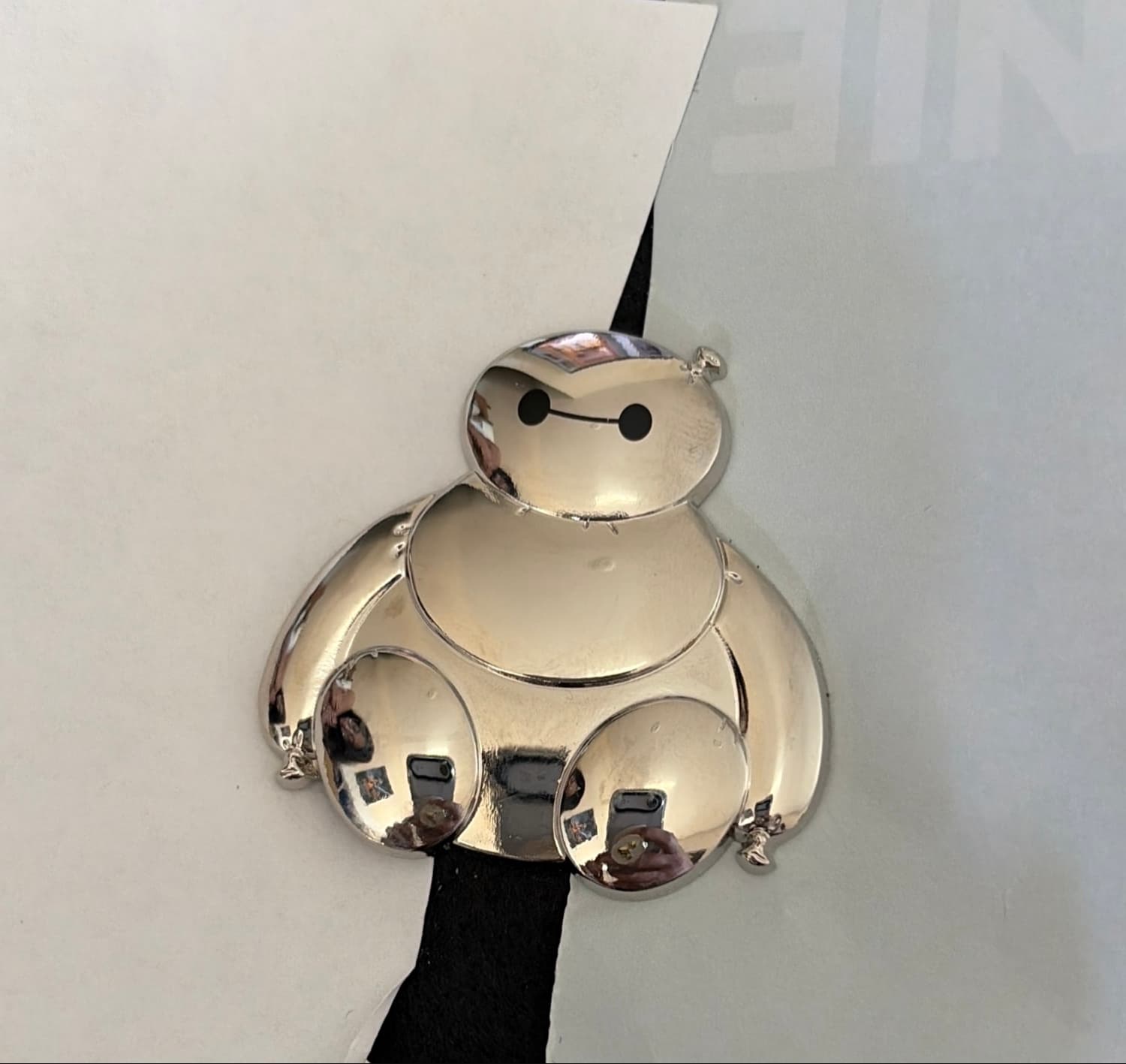Disney Parks Character Balloon Animal Baymax Big Hero 6 Chrome Pin front