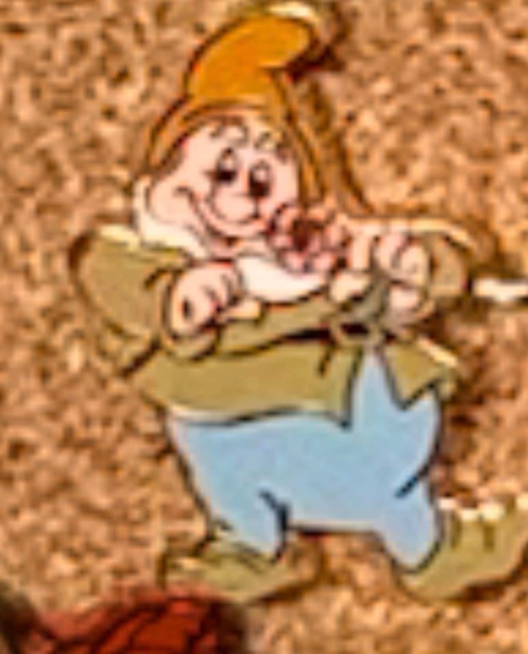 Happy Holding a Jeweled Flower Pin - Snow White and the Seven Dwarfs front