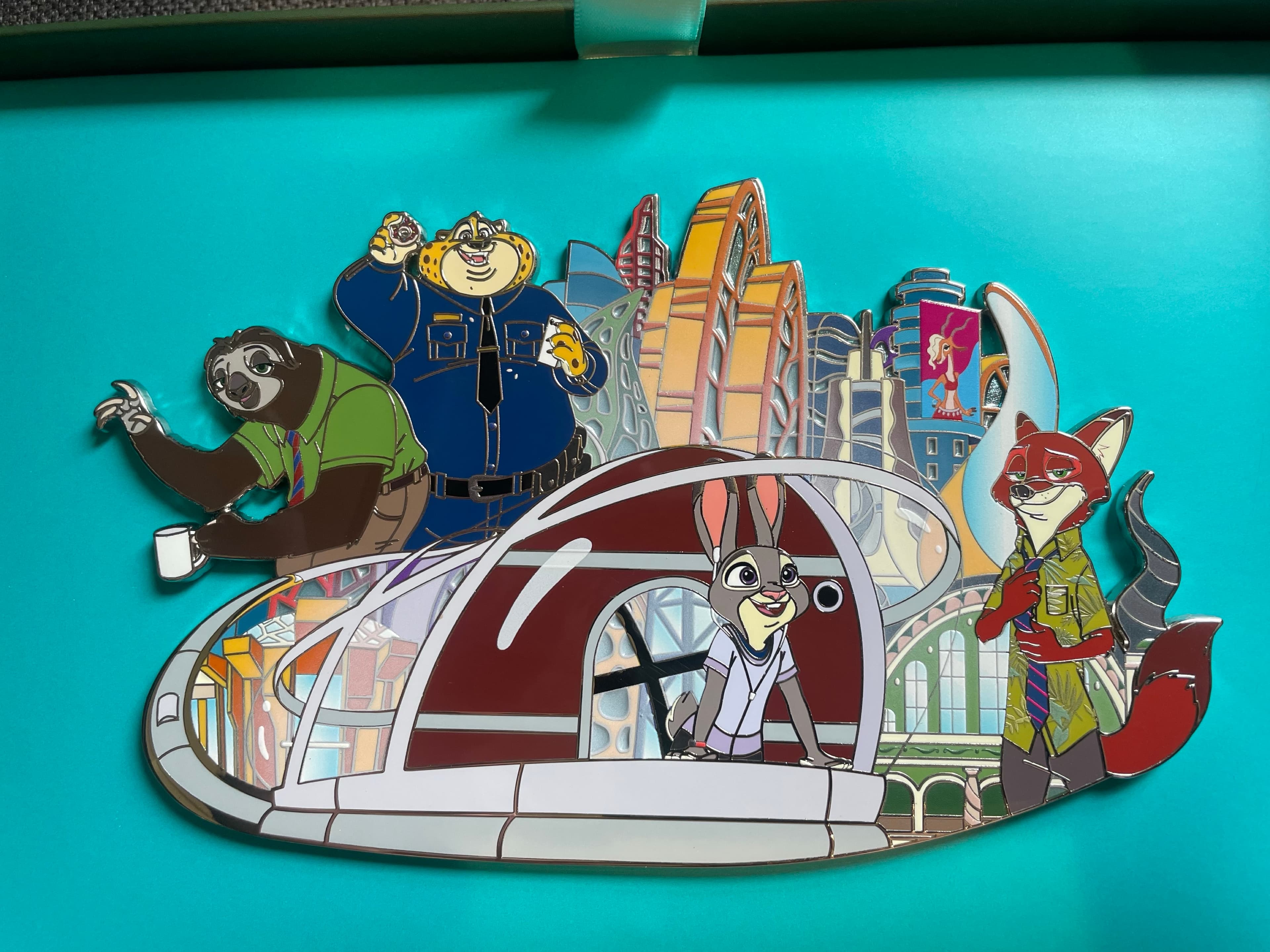 Zootopia 10th anniversary Jumbo Pin front