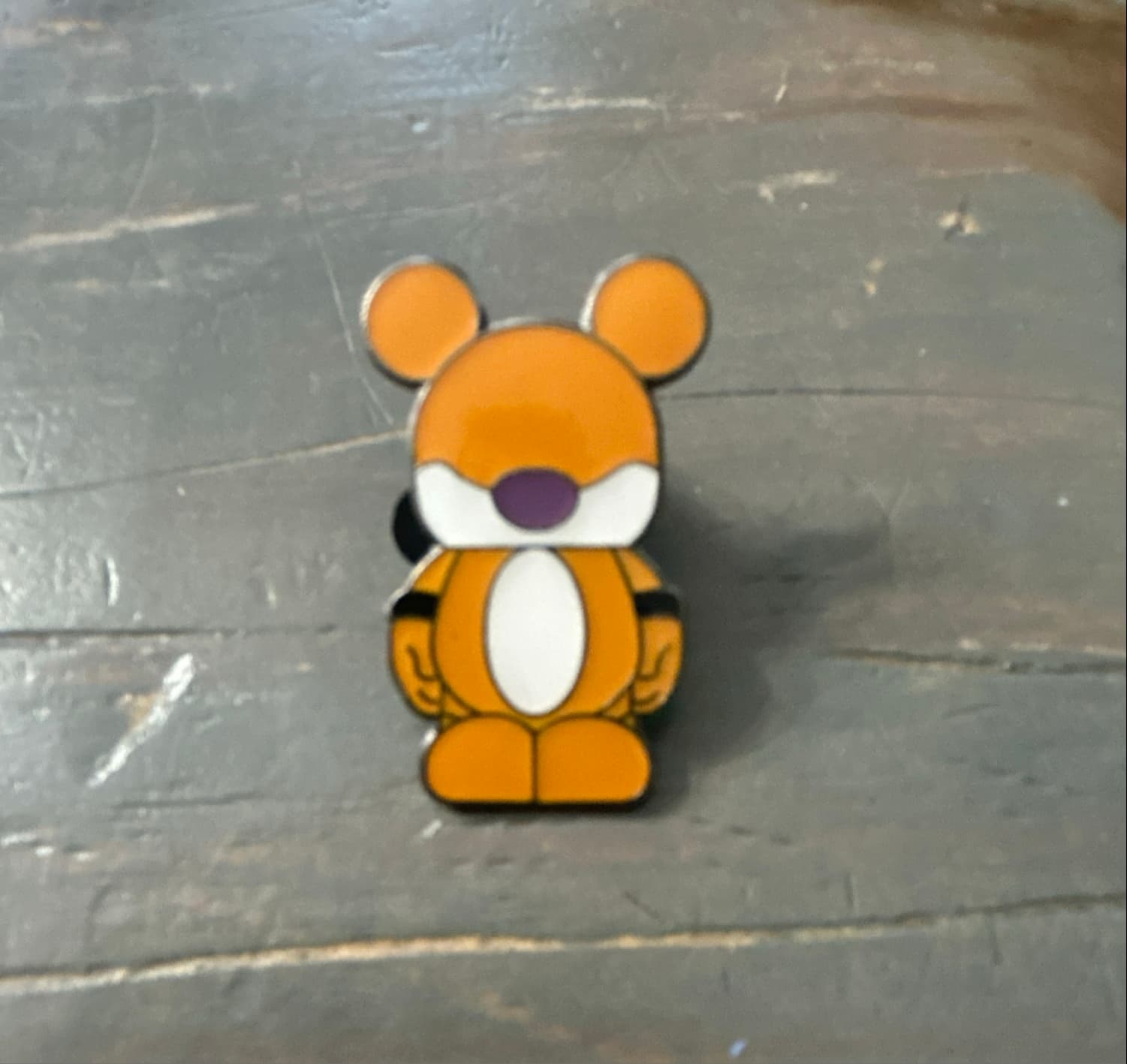 Disney Mickey Mouse Fruit Icon - Orange Icon Pin front