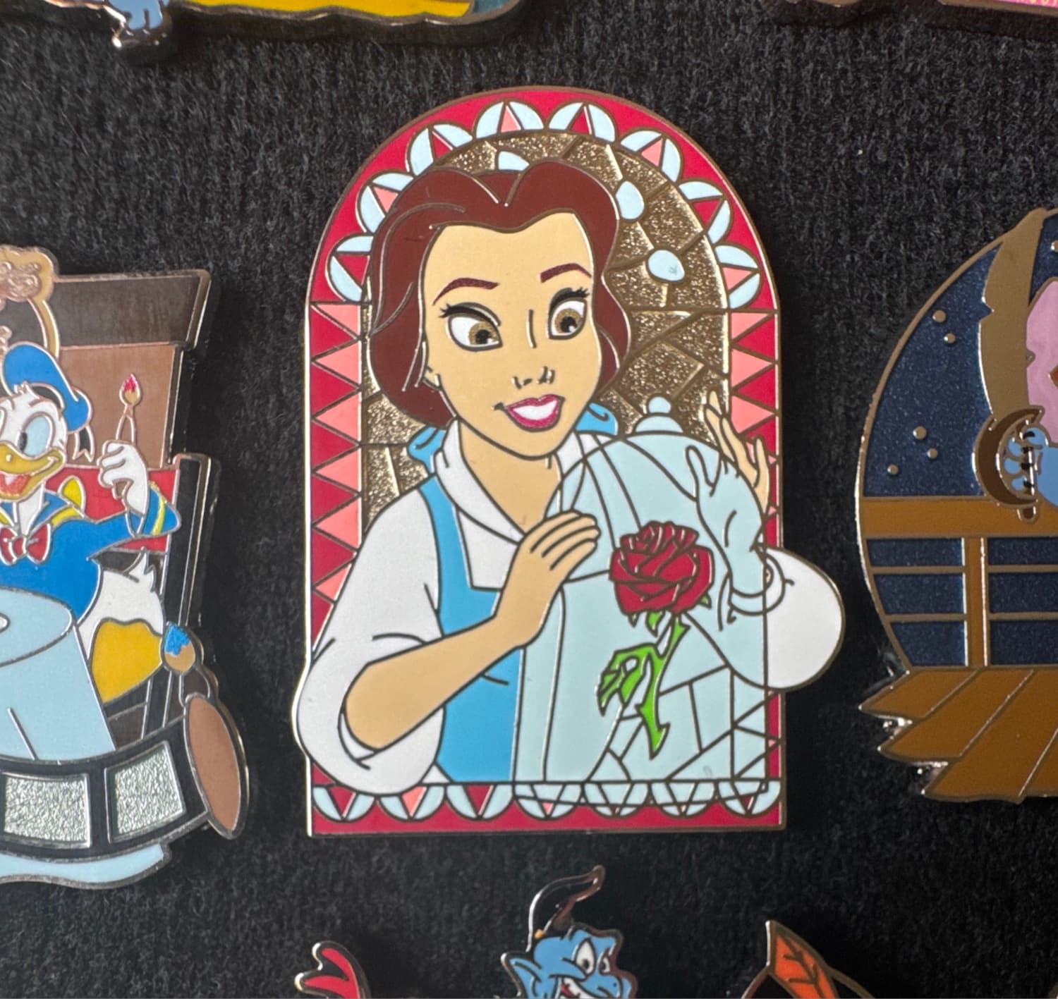 Belle - Beauty and the Beast Stained Glass front