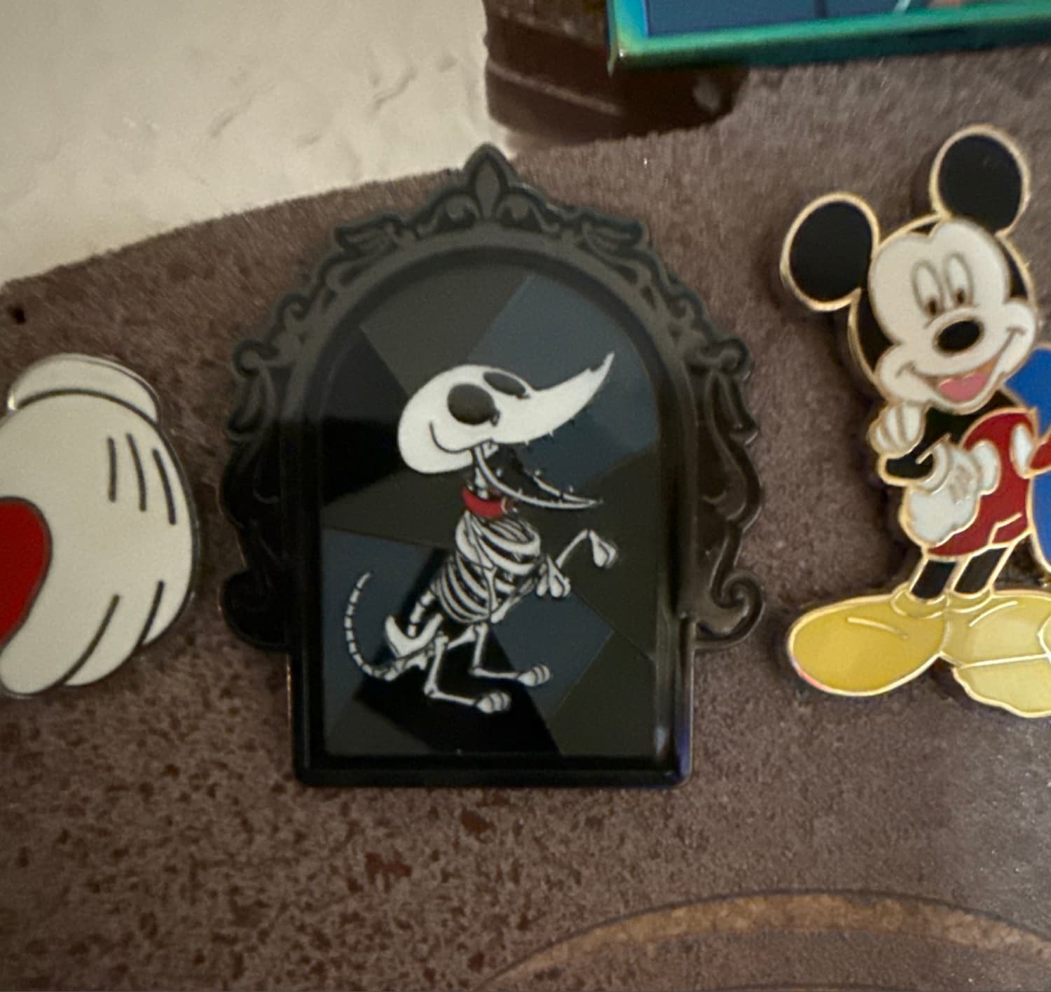 Disney The Nightmare Before Christmas Zero Framed Enamel Pin front