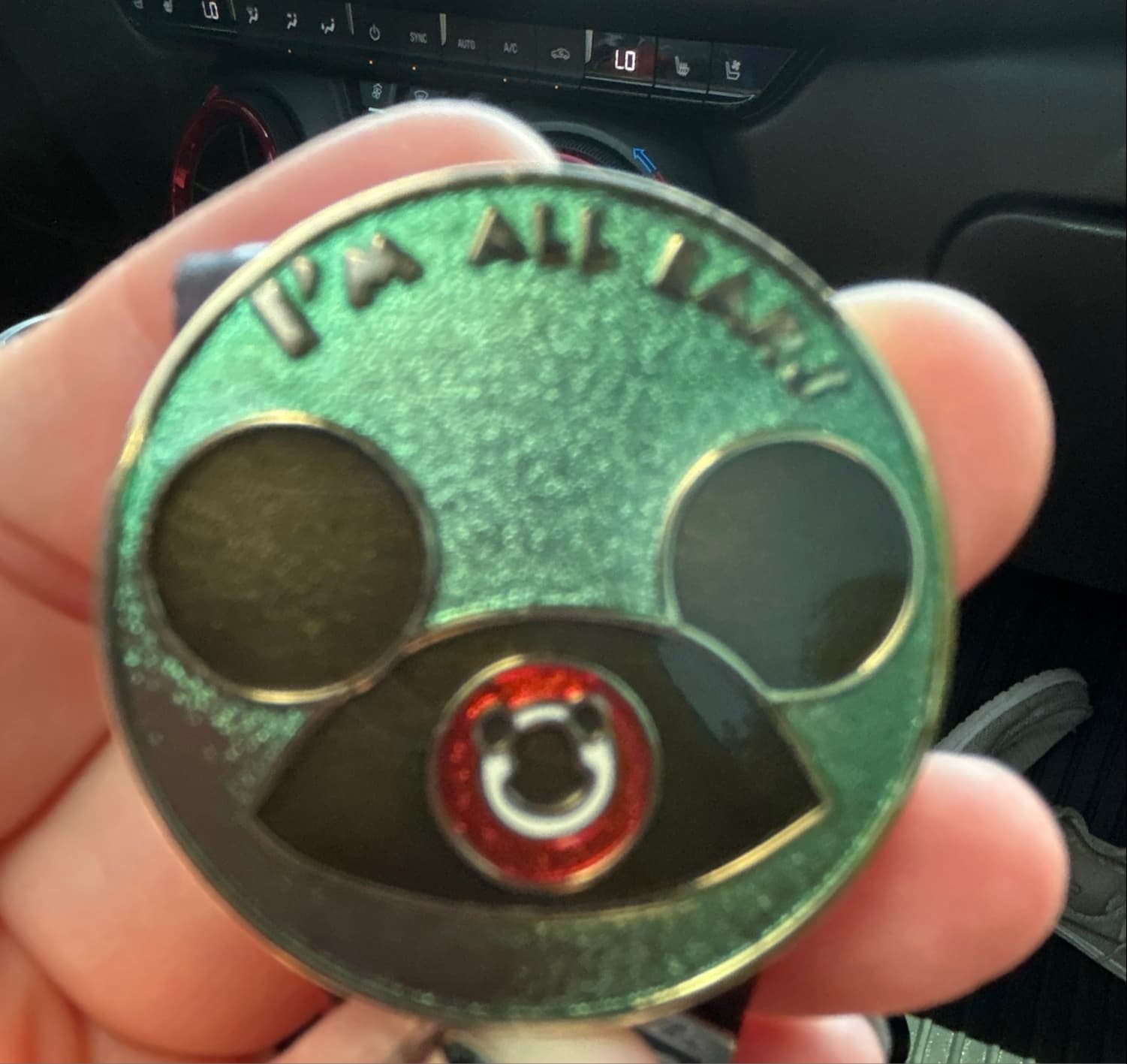 I'm ALL Ears Classic Button Pin front