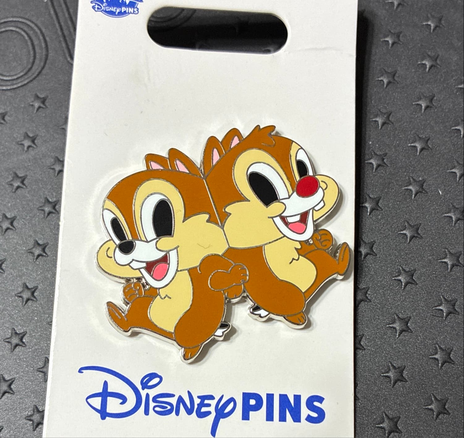 Chip and Dale Stylized Walking Pin front