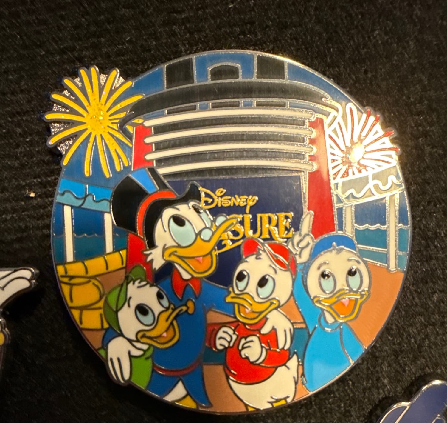 2026 Disney Cruise Line DCL Treasure Scrooge McDuck Huey Dewey Louie OE Pin front