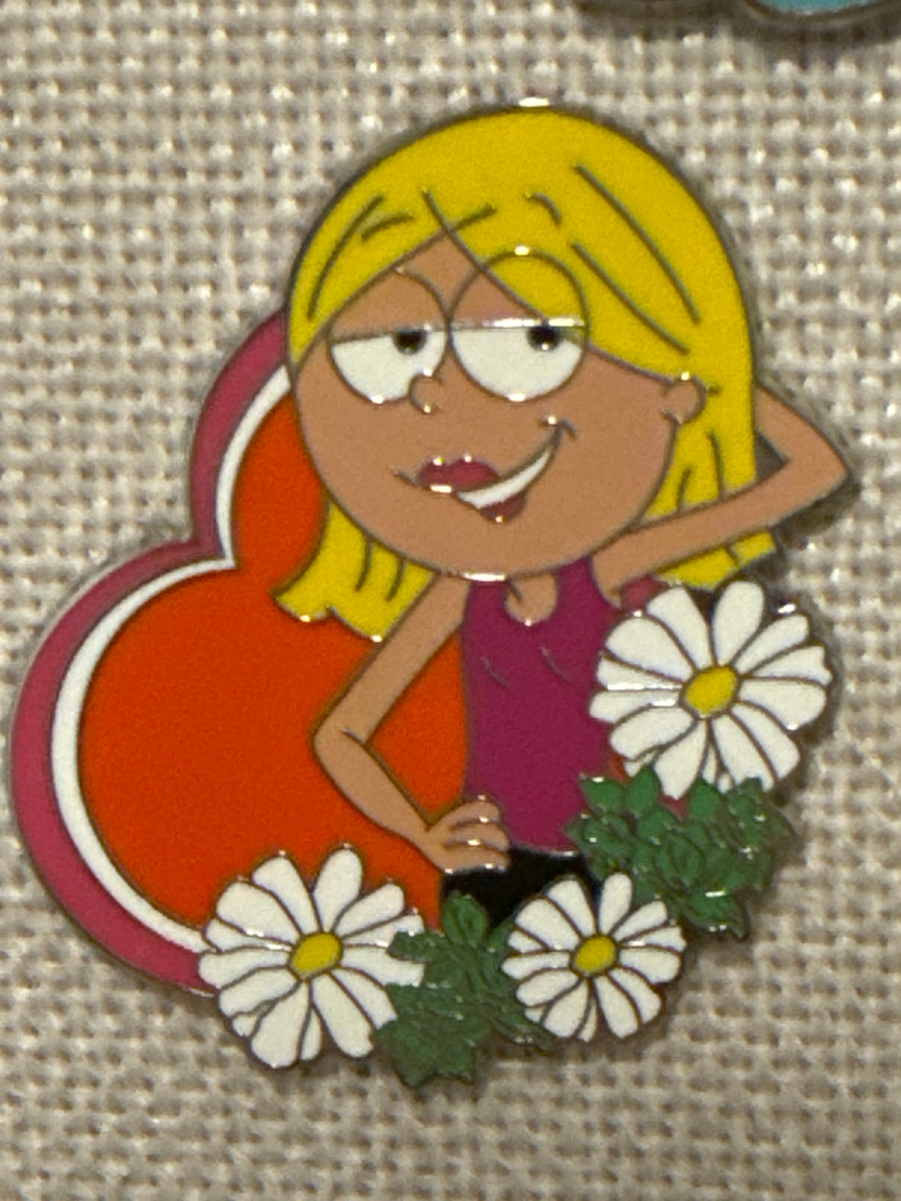 Lizzie McGuire Red Heart and White Flowers front