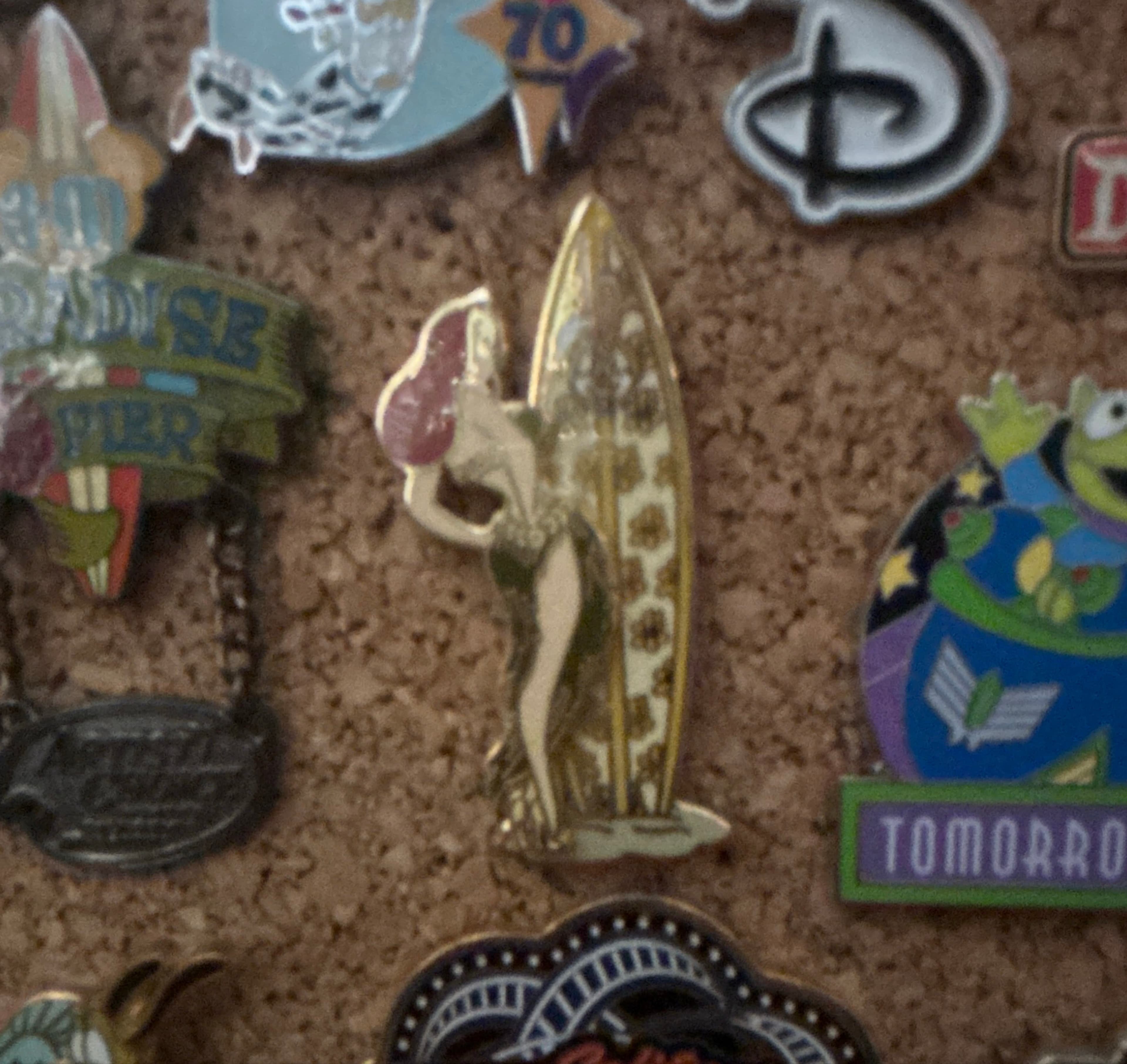 Jessica Rabbit Surfboard 3D Pin front