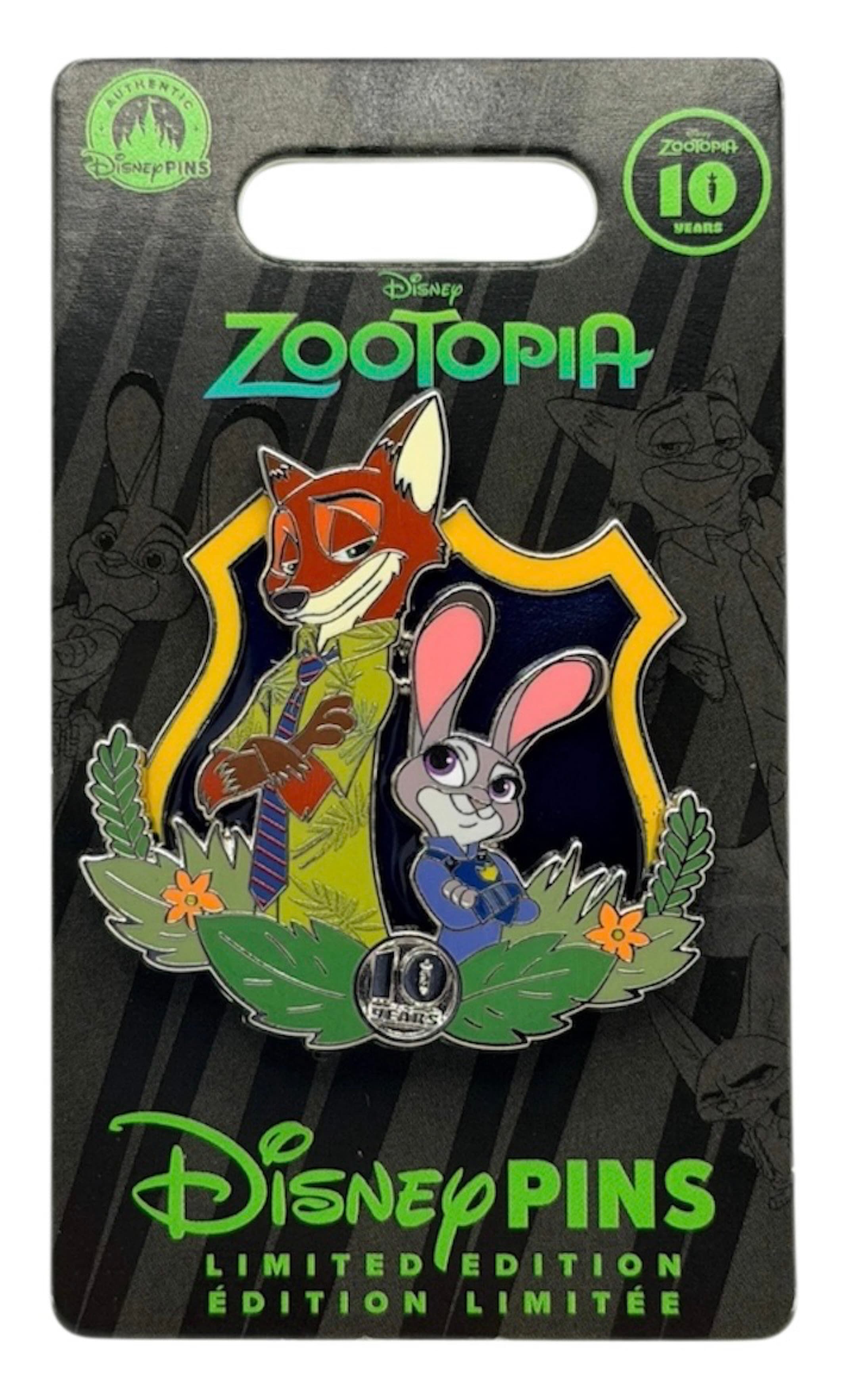Nick Wilde and Judy Hopps - Zootopia 10th anniversary front