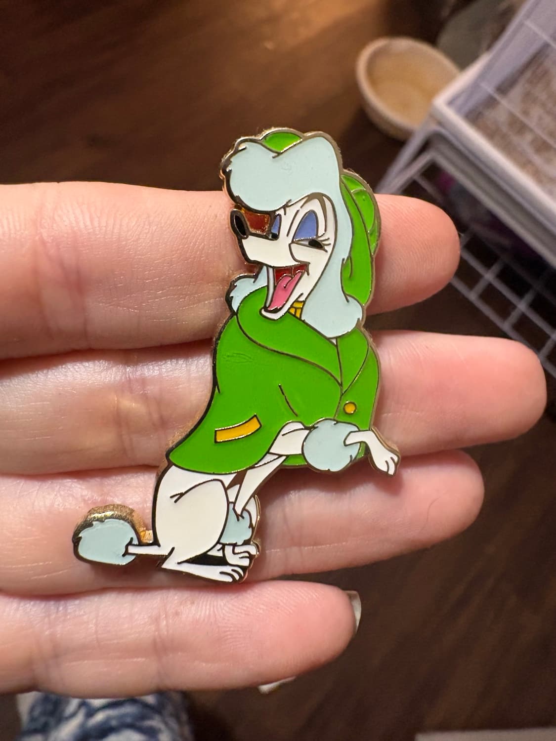 Georgette in Green Raincoat - Oliver & Company front