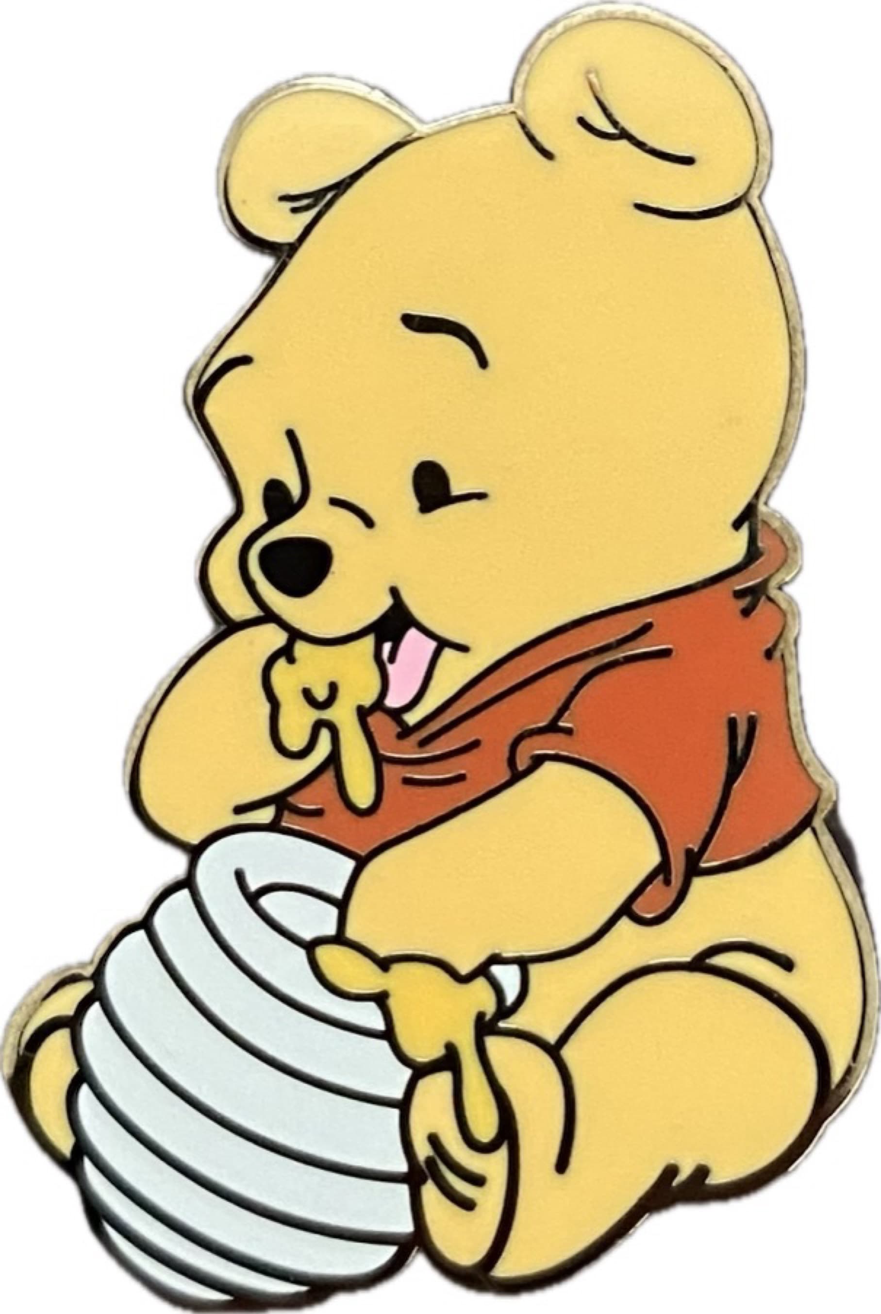 Baby Winnie the Pooh Holding Honey Pot front
