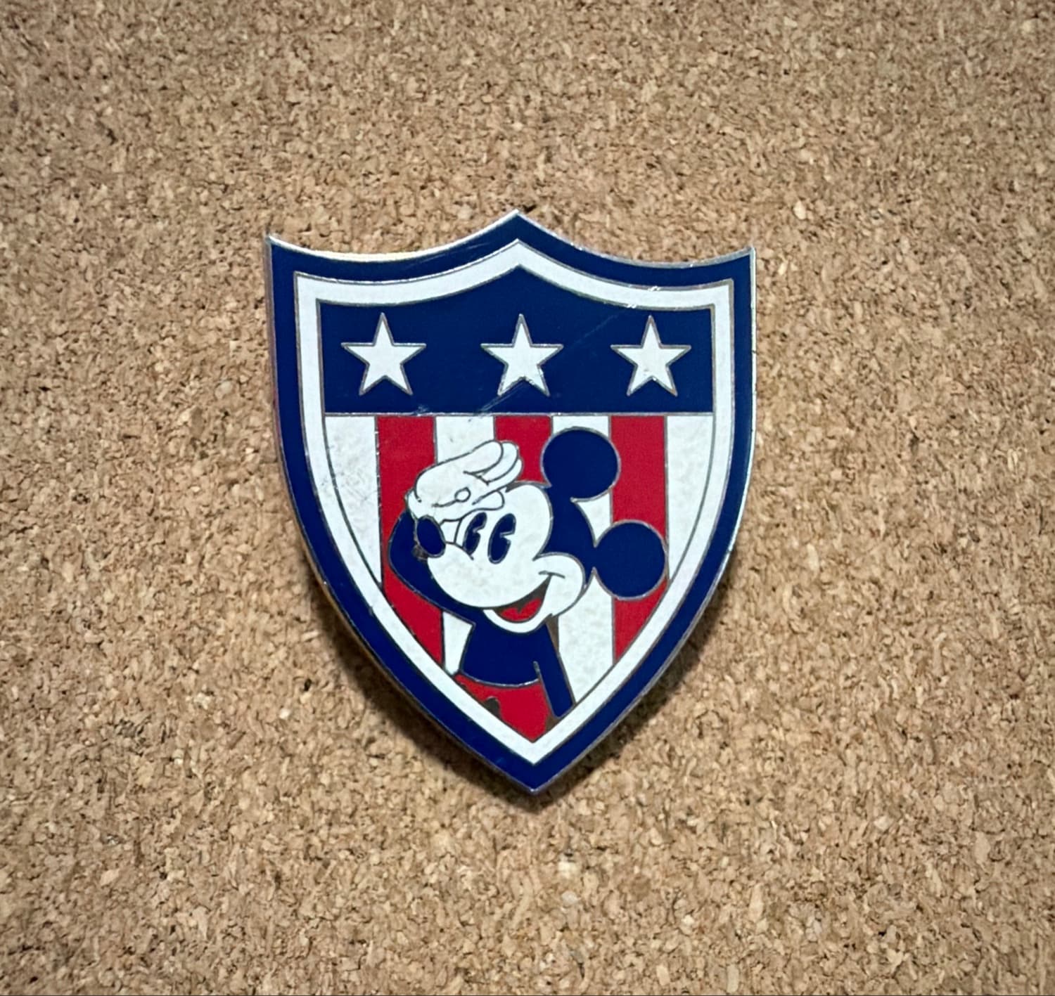 American (USA) Flag Shield- Disneyland front
