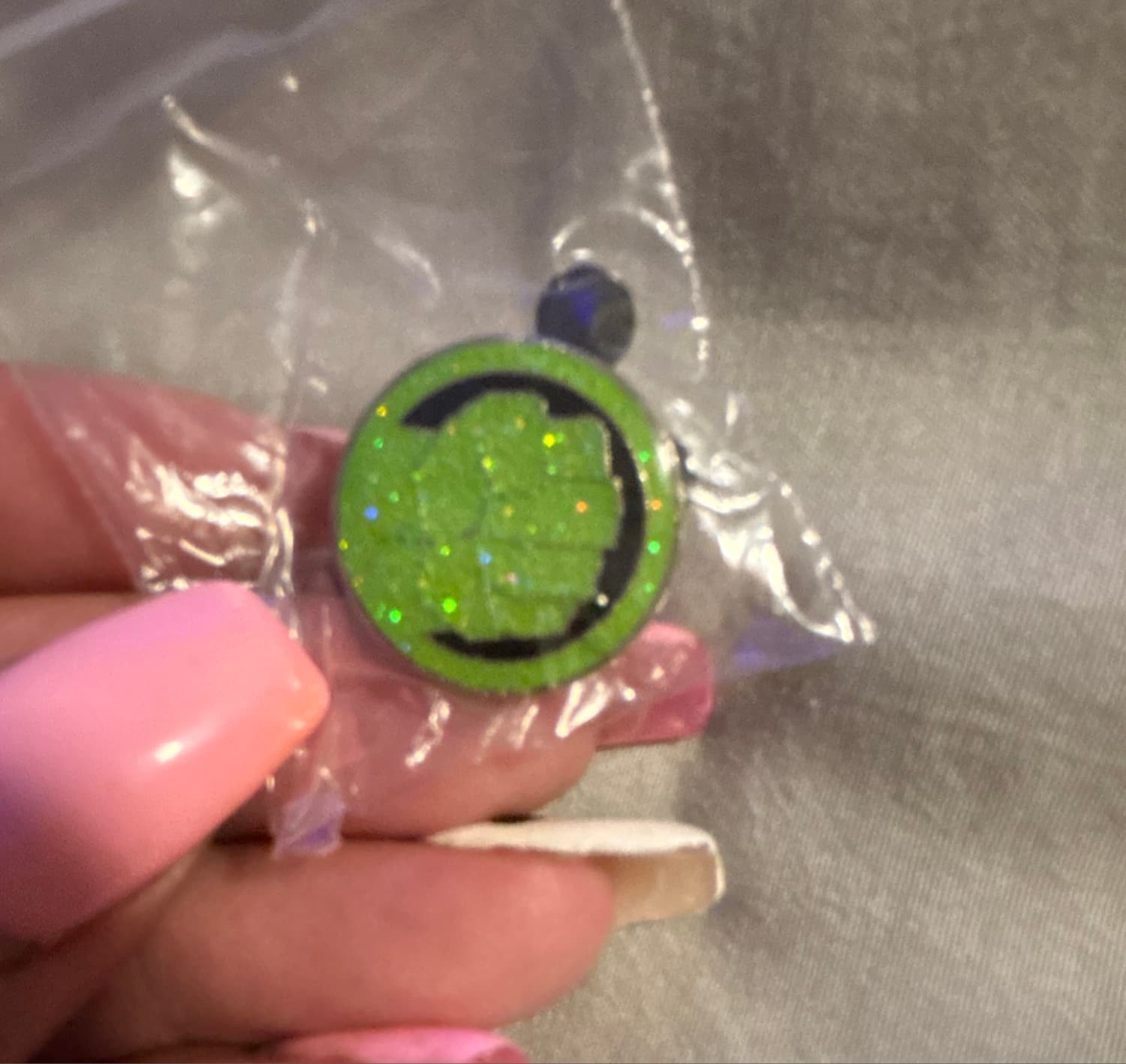 Glitter Hulk Fist front