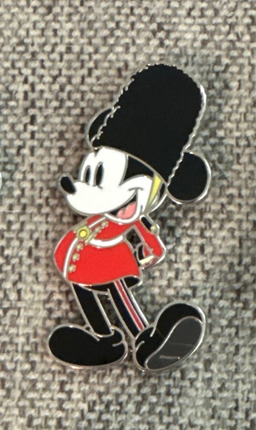 Mickey Mouse as a Royal Guard (U.K. Mickey Pin) front