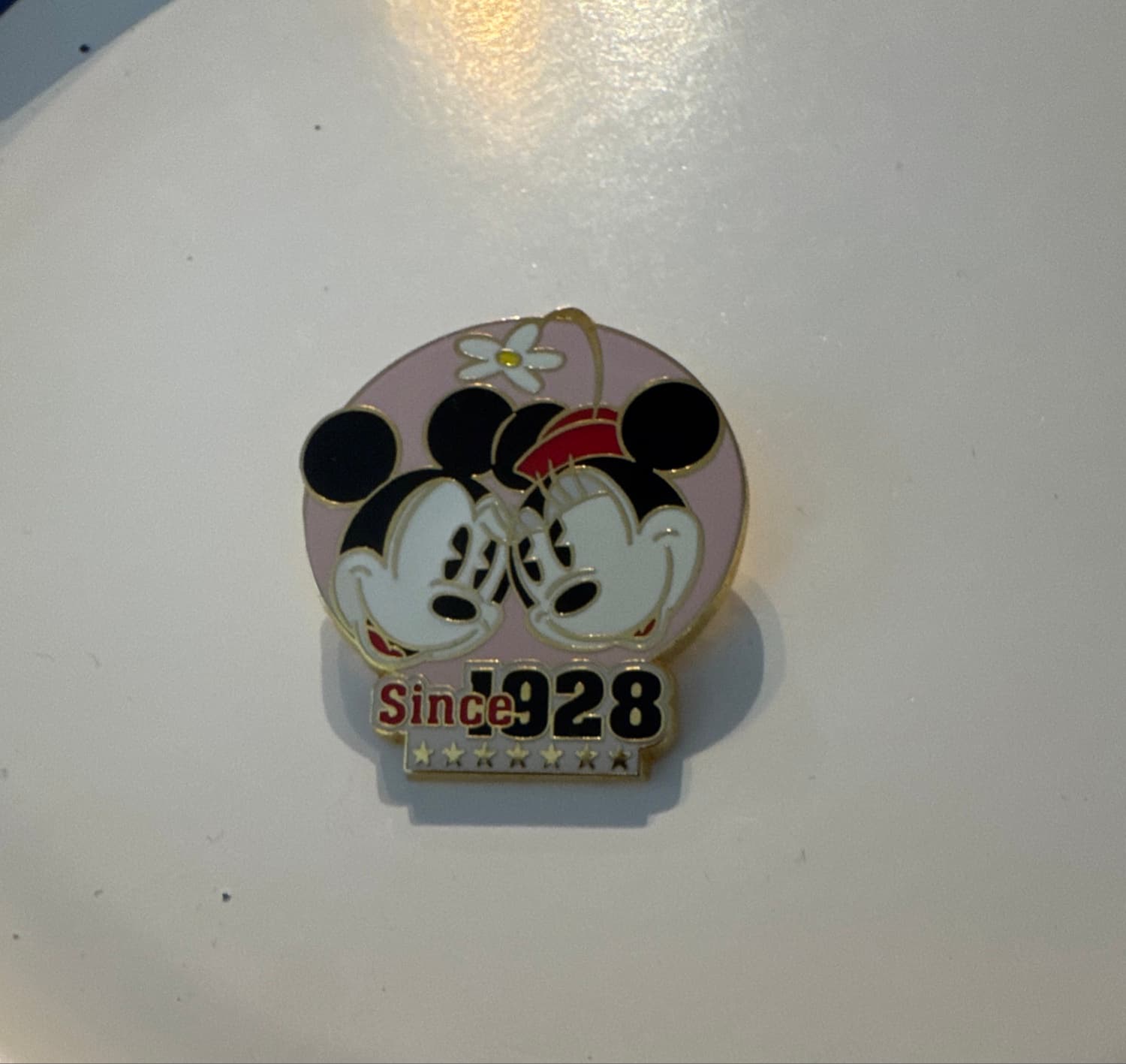 Mickey Mouse & Minnie Mouse - Since 1928 Pin front
