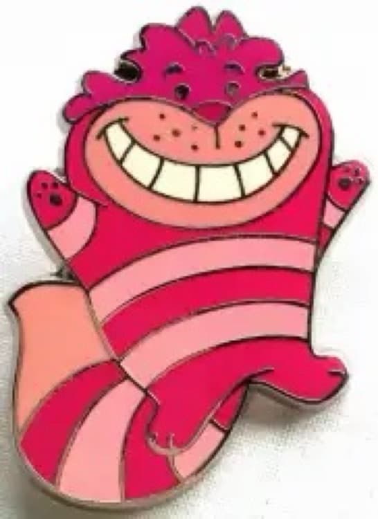 Cheshire Cat Pin - Alice in Wonderland front