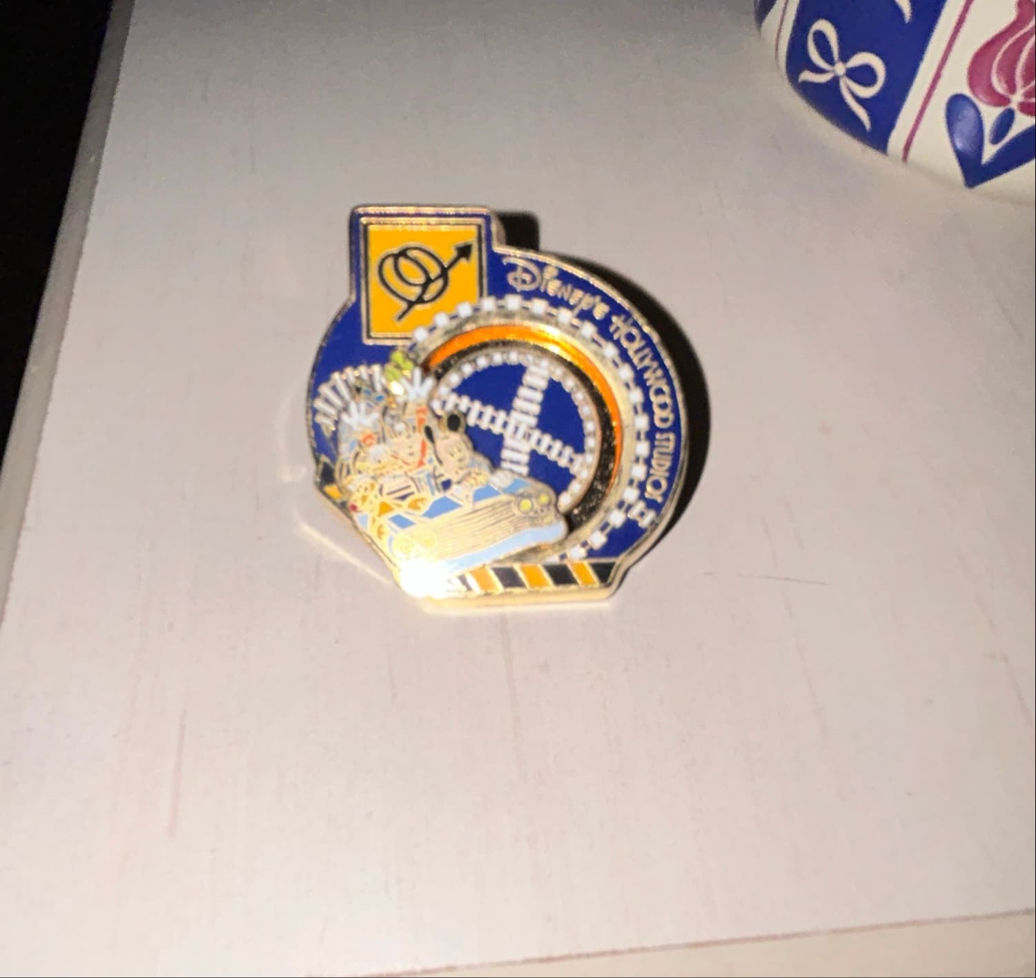 Disney MGM Rock 'n' Roller Coaster 2008 Spinner Pin front