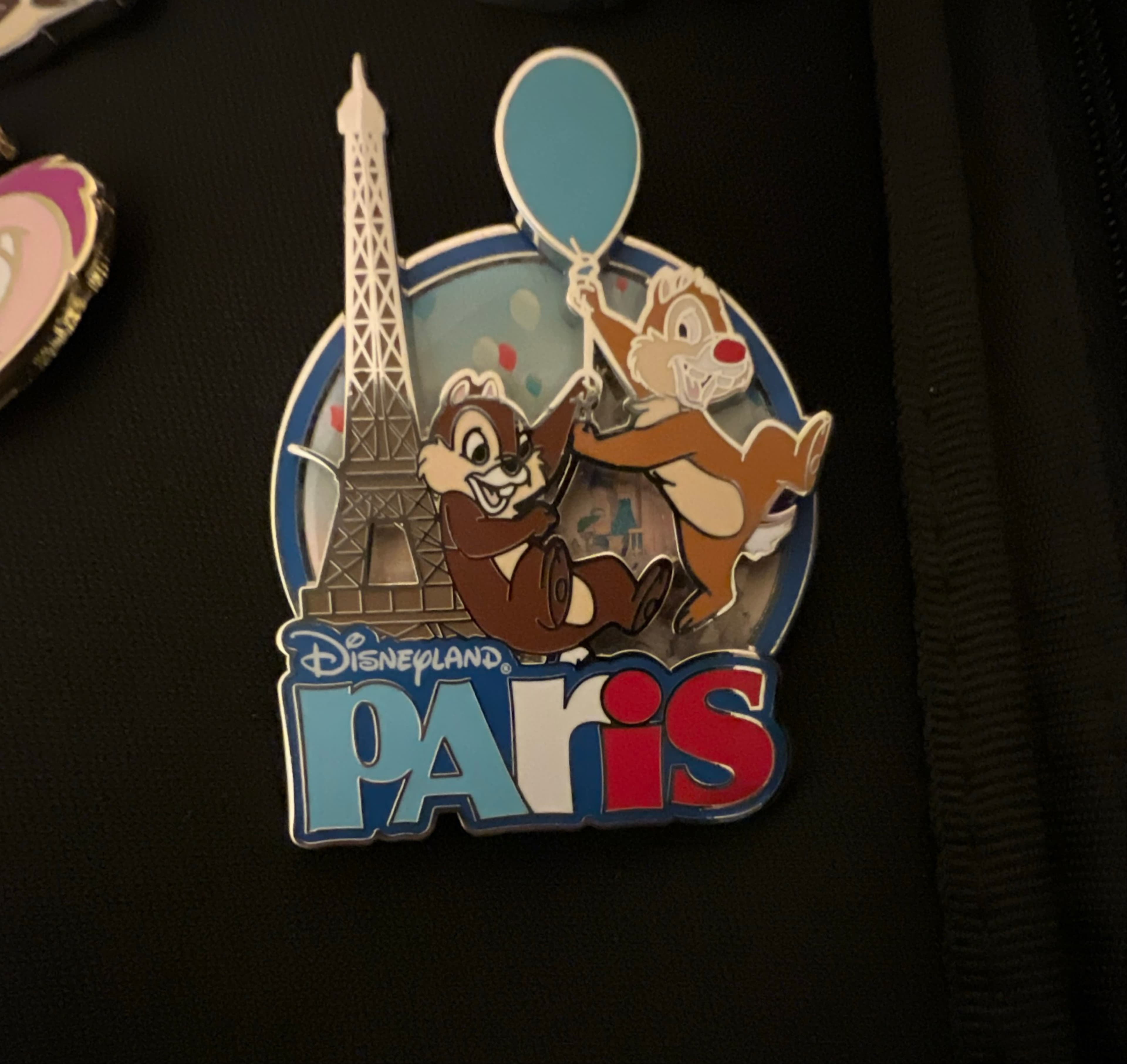 Chip and Dale Disneyland Paris Eiffel Tower Balloon front