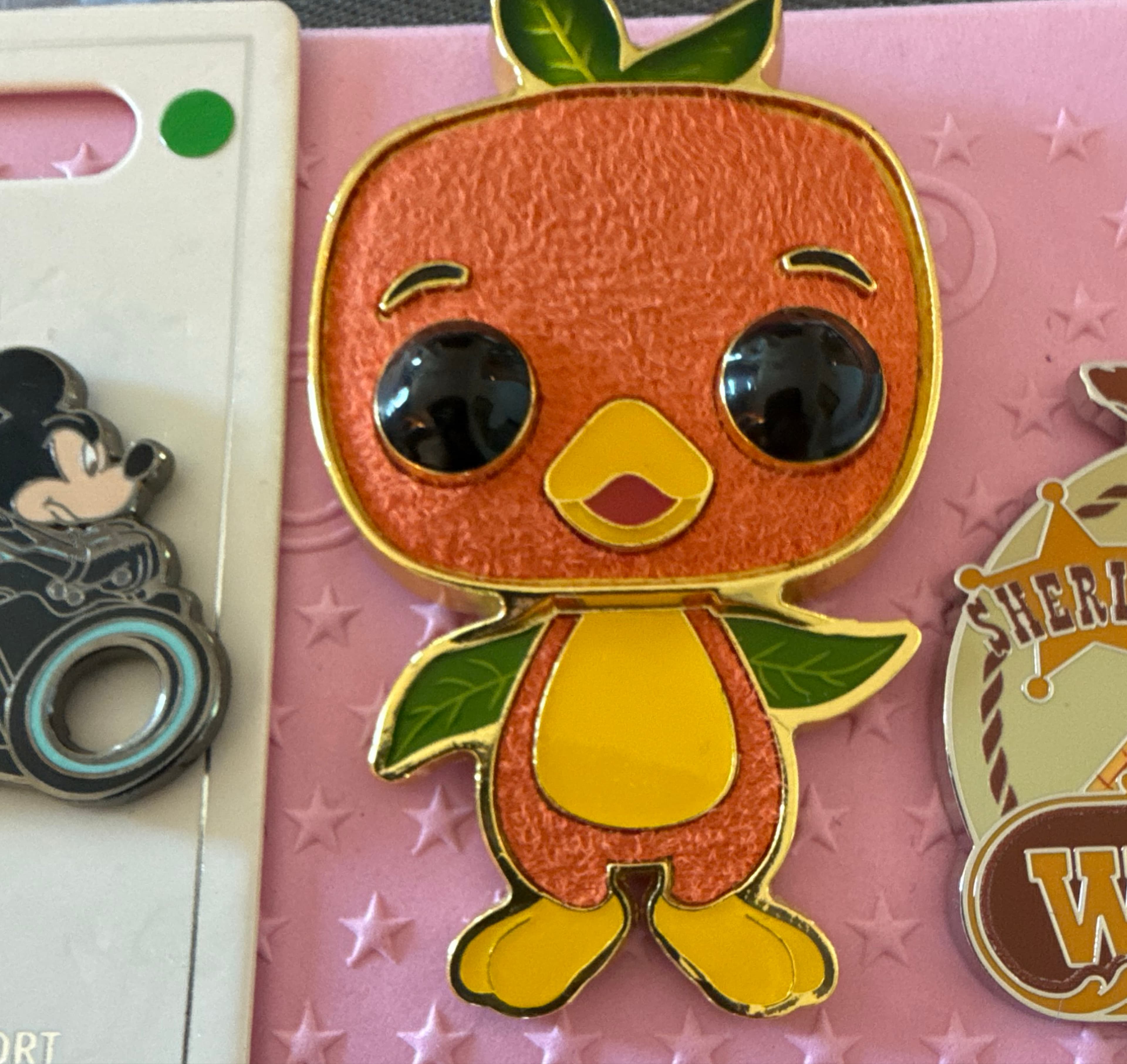 Orange Bird Funko Pop! Pin SE front