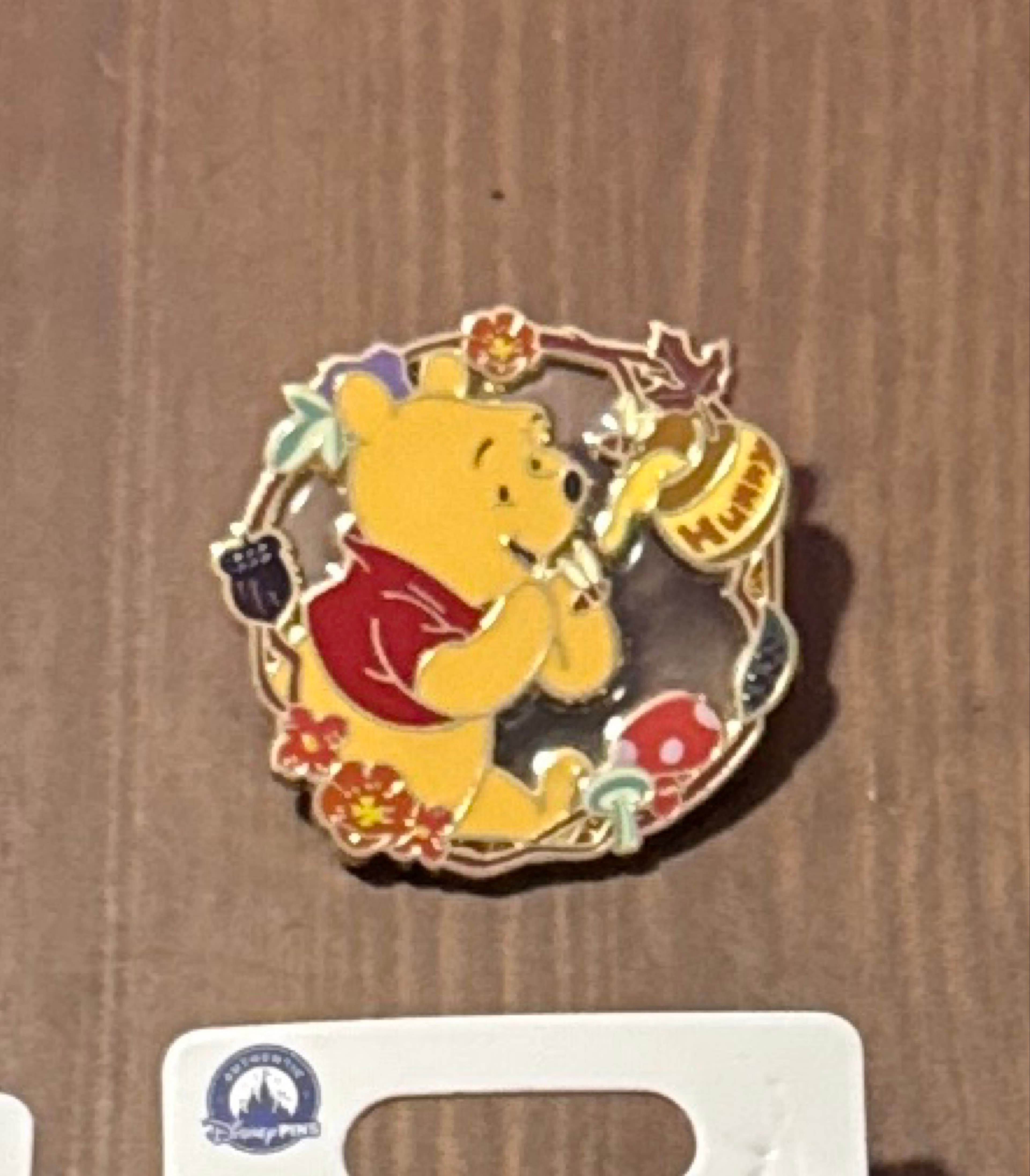 Winnie the Pooh - Floral Wreath Mystery Pin front