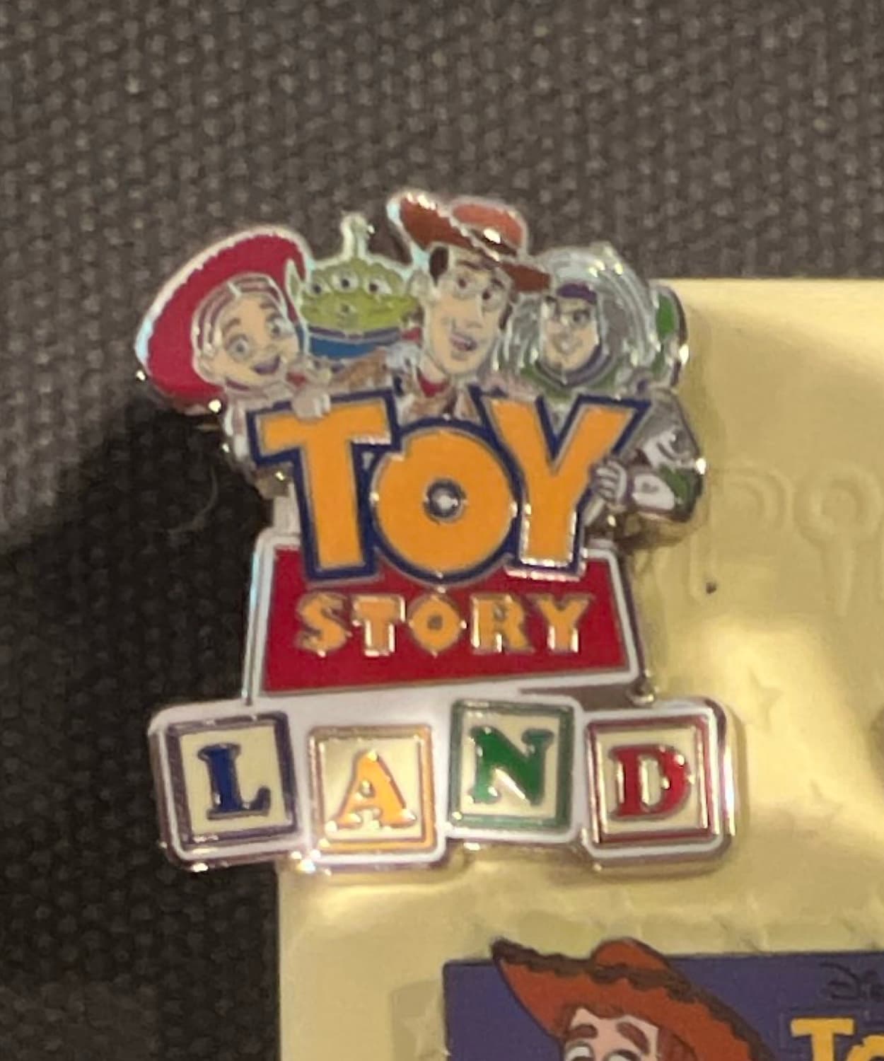 Disney Parks Toy Story Land Logo Pin front