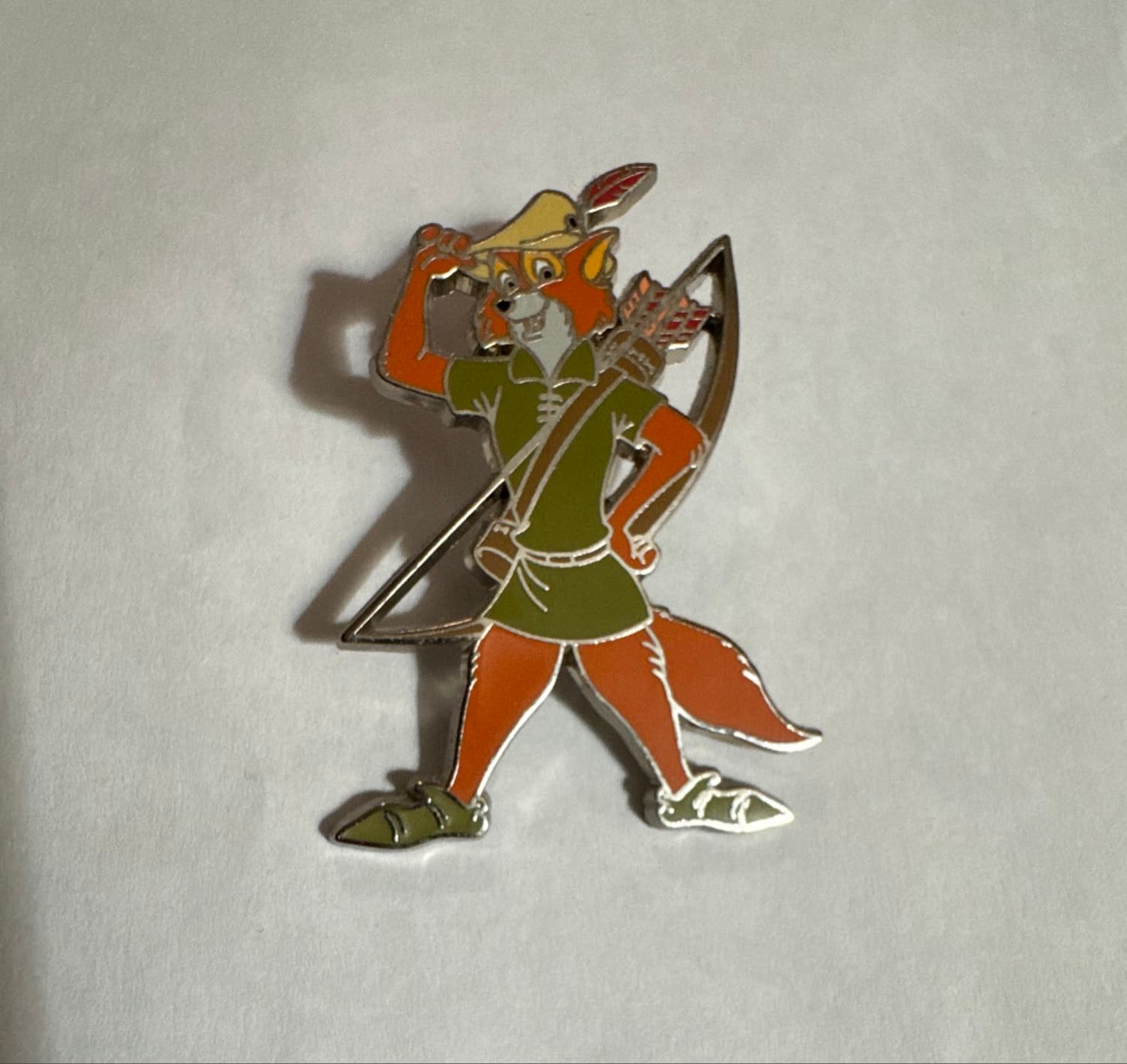 Robin Hood Standing Bow Arrow Tipping Hat Fox front