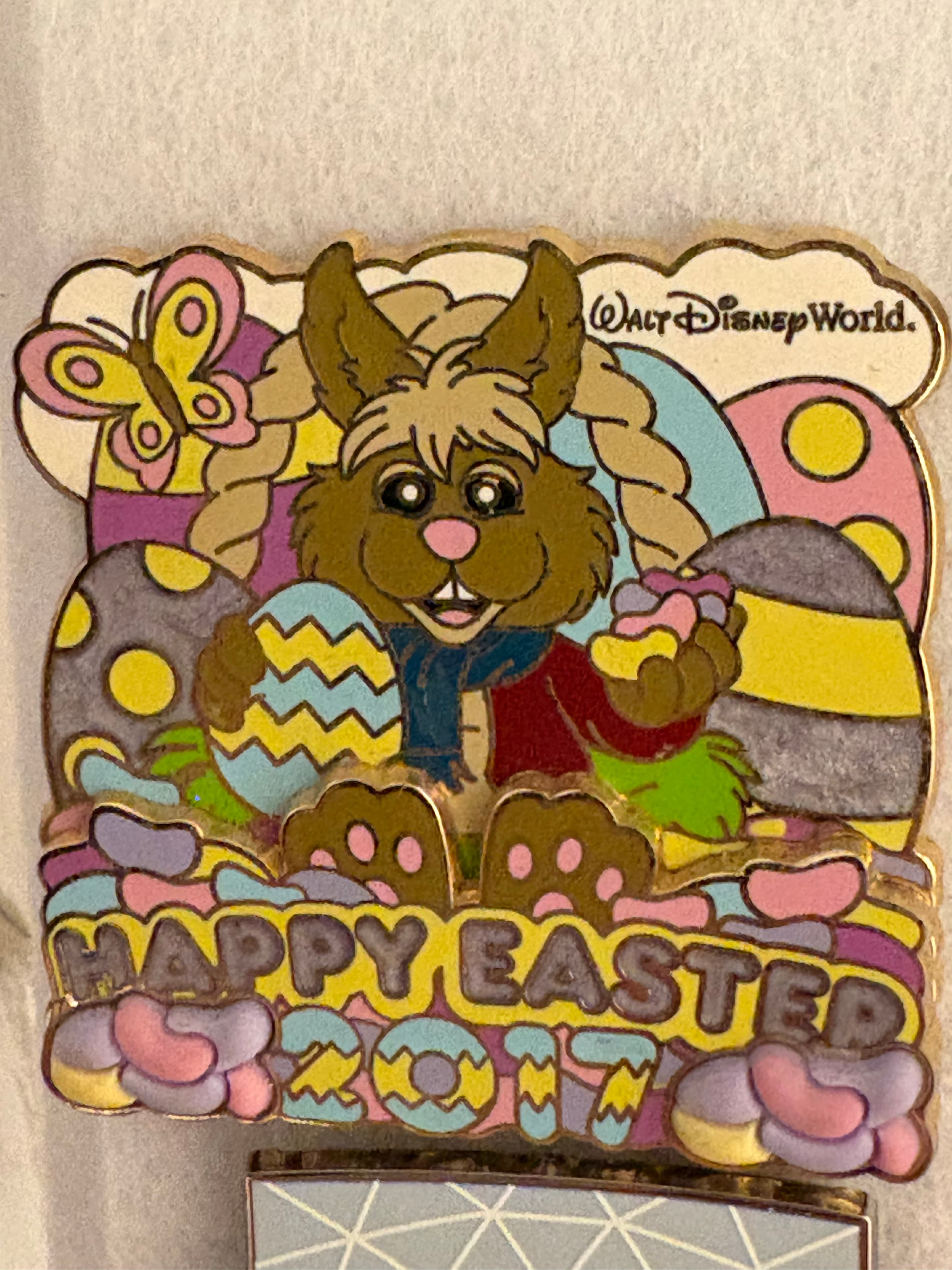Muppets Bean the Bunny Happy Easter 2017 Pin front