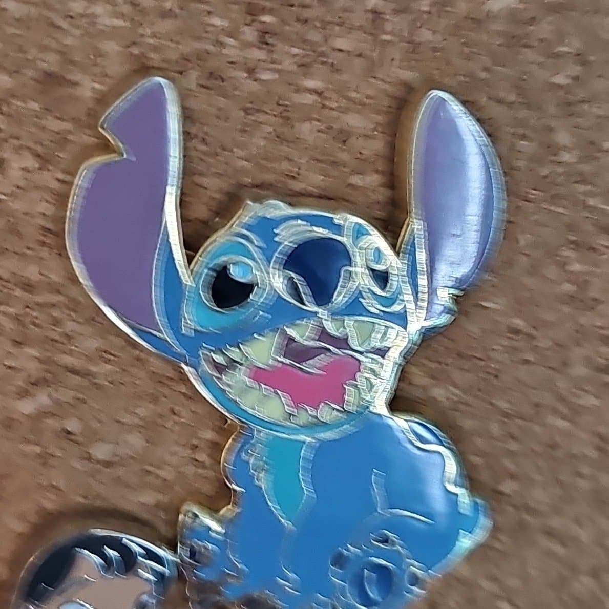 Stitch Sitting 2008 Pin front
